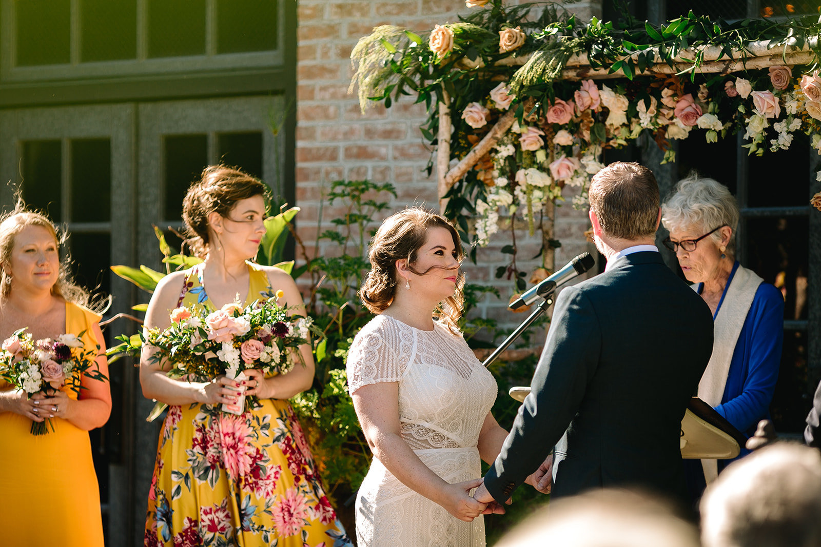 helsinki wedding ceremony on patio