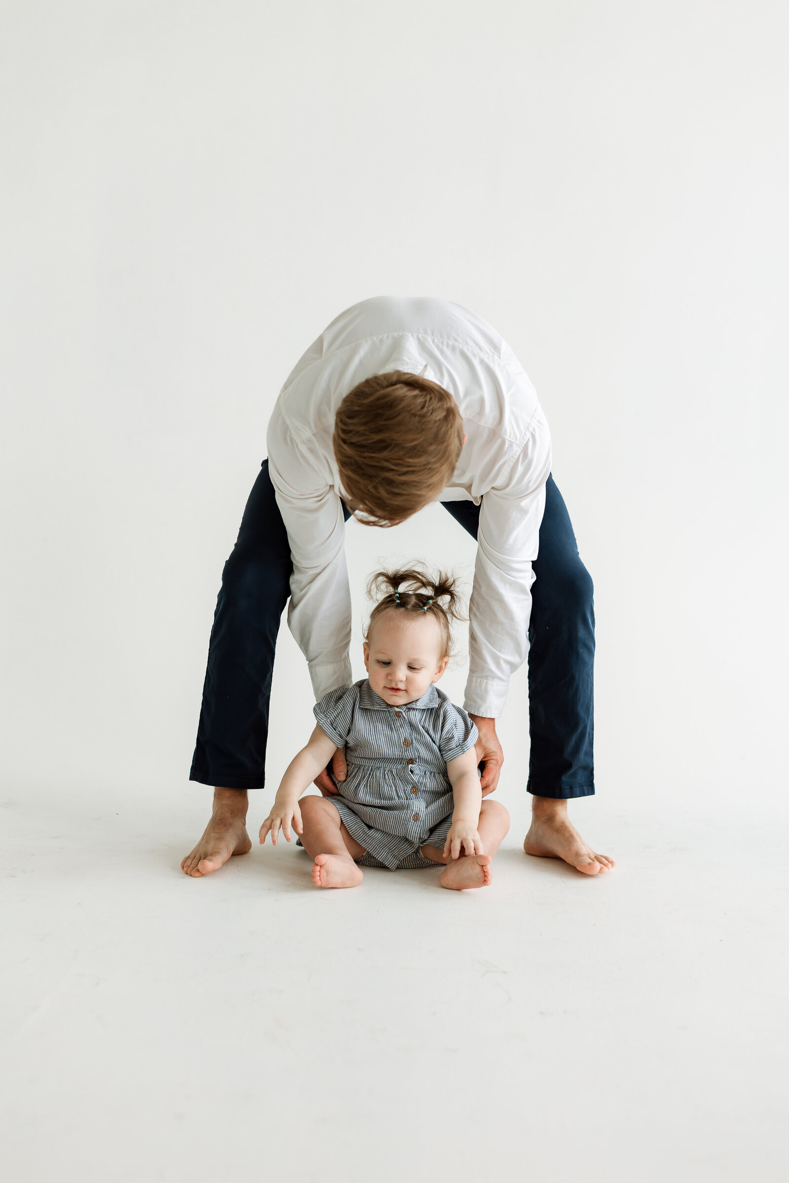 dad and toddler daughter