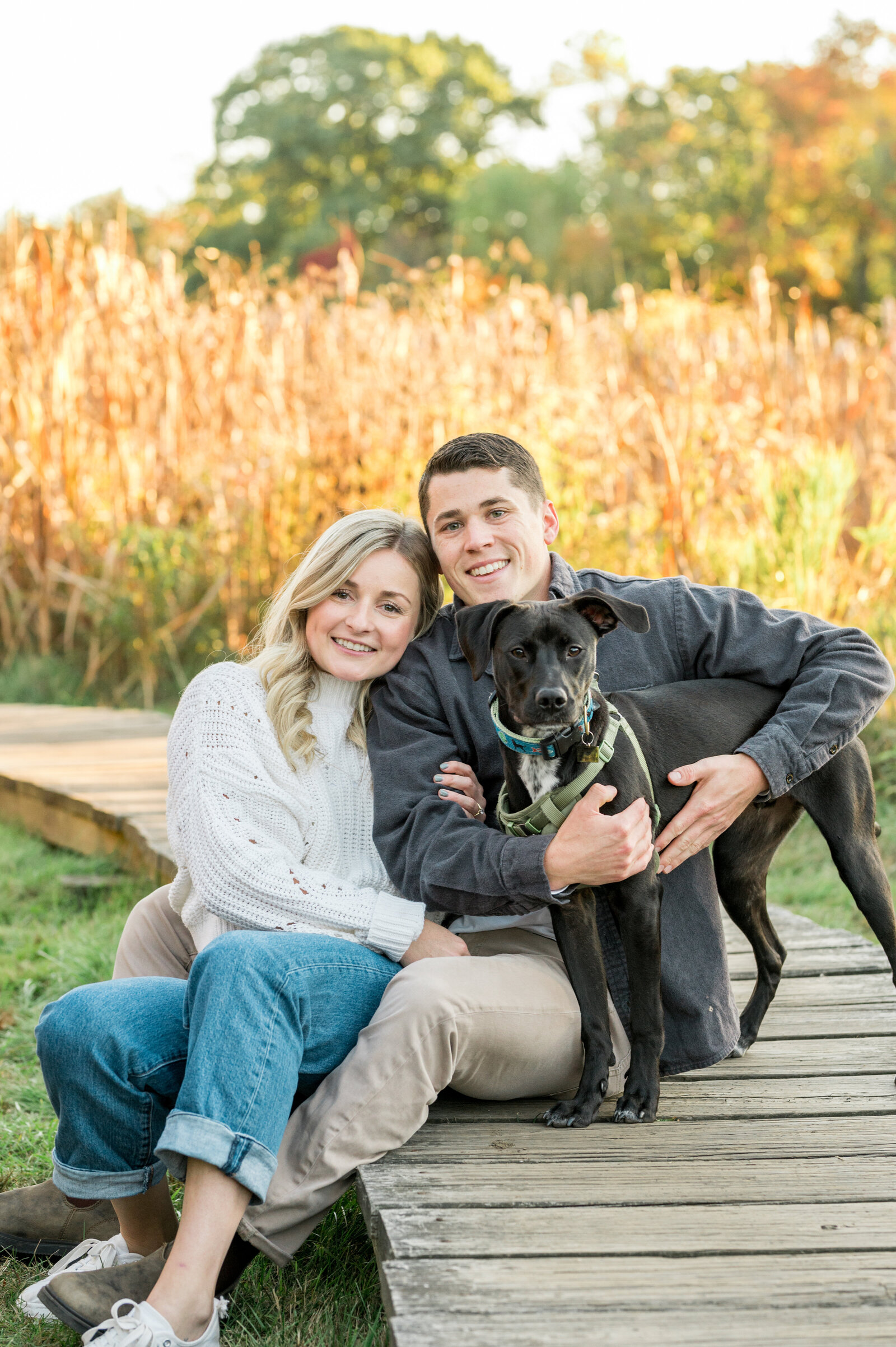 Engagement Photos with Dog