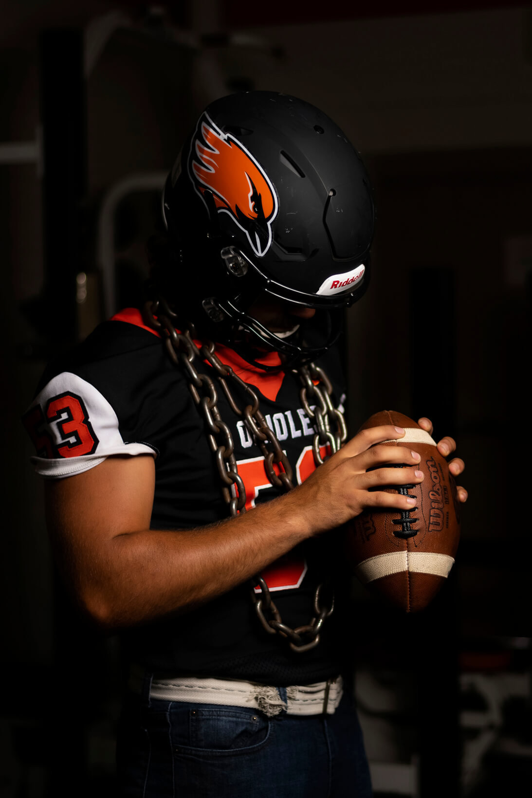 Milwaukee Senior Pictures of Football Player