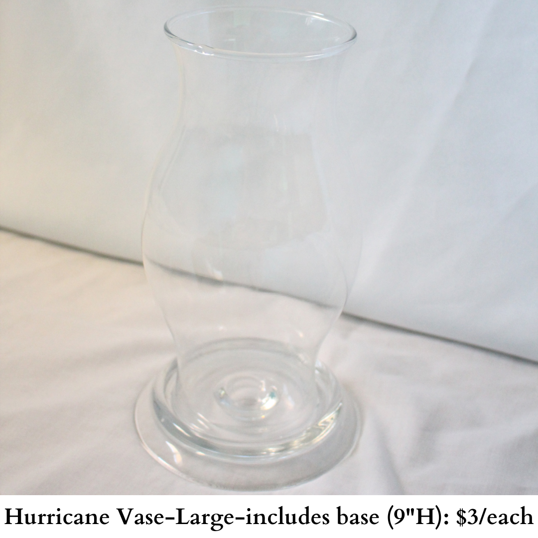 Hurricane Vase Large with base-330