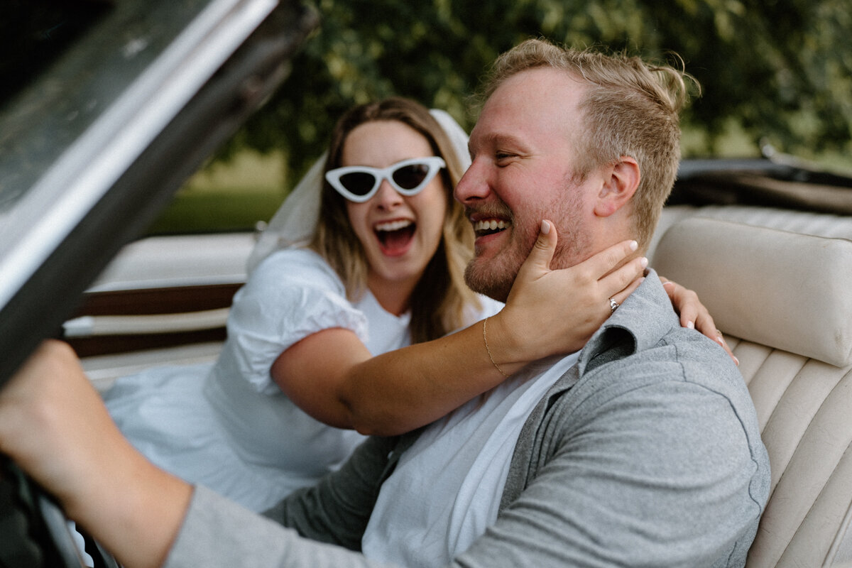 Timeless Romance- Vintage Engagement Session with Classic Car Charm-4