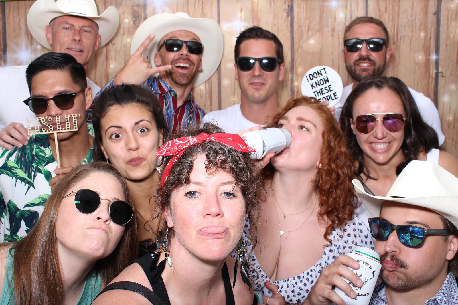 corporate stampede party photo booth
