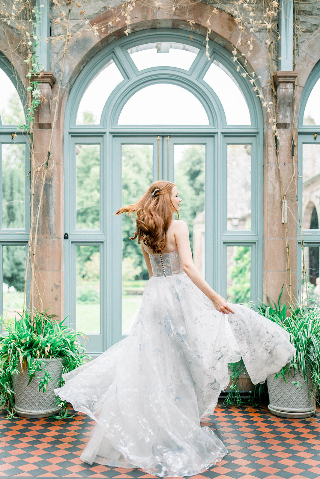 Bride and Groom’s Joyful Moment at Castle Leslie, Ireland