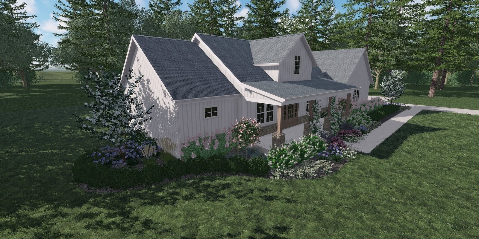 English Cottage pre-made landscape design