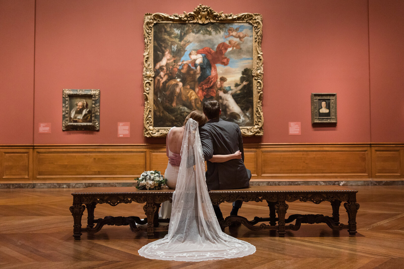 Baltimore Museum of Art wedding photo in Baltimore, Maryland by Christa Rae Photography