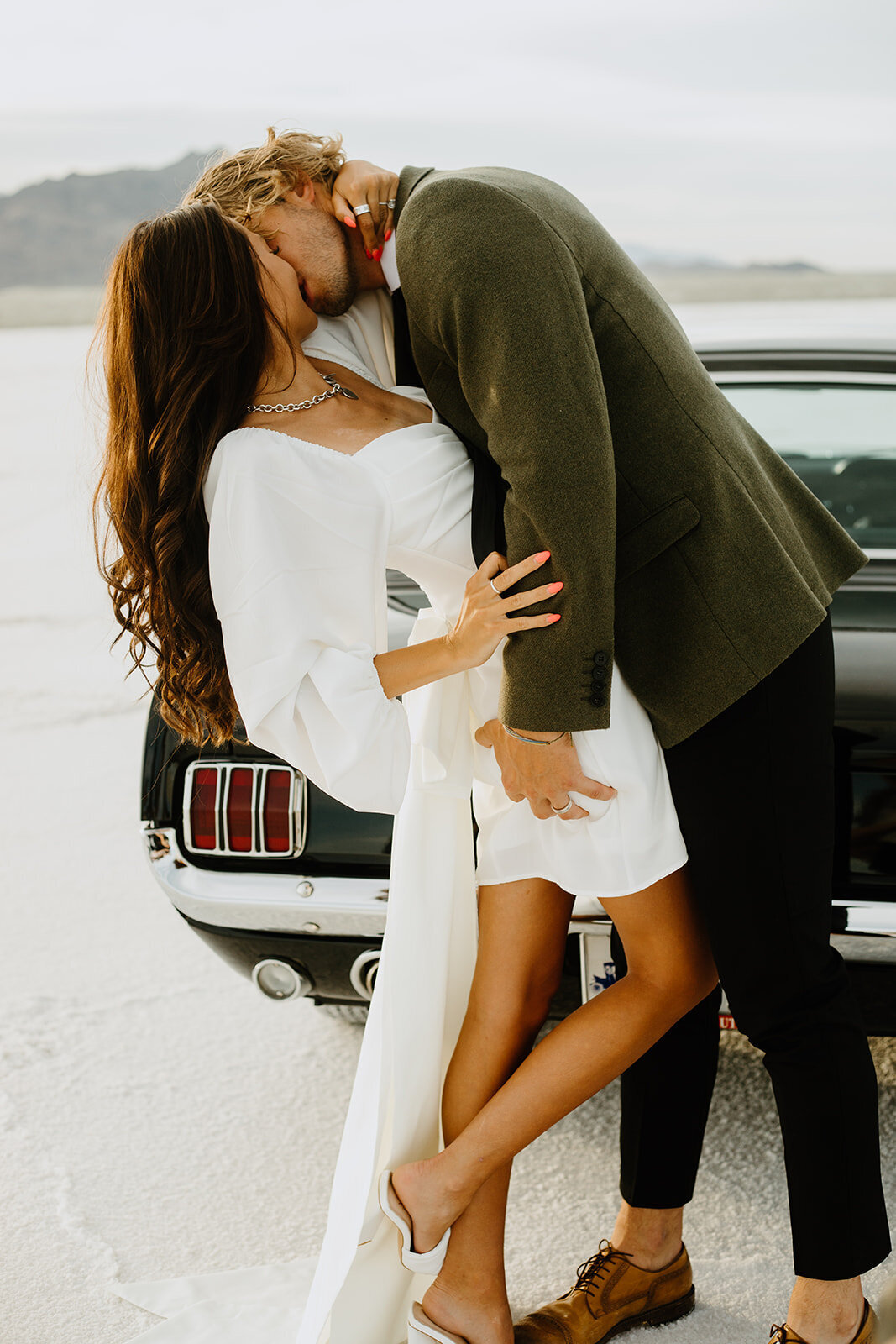 vintage car elopement