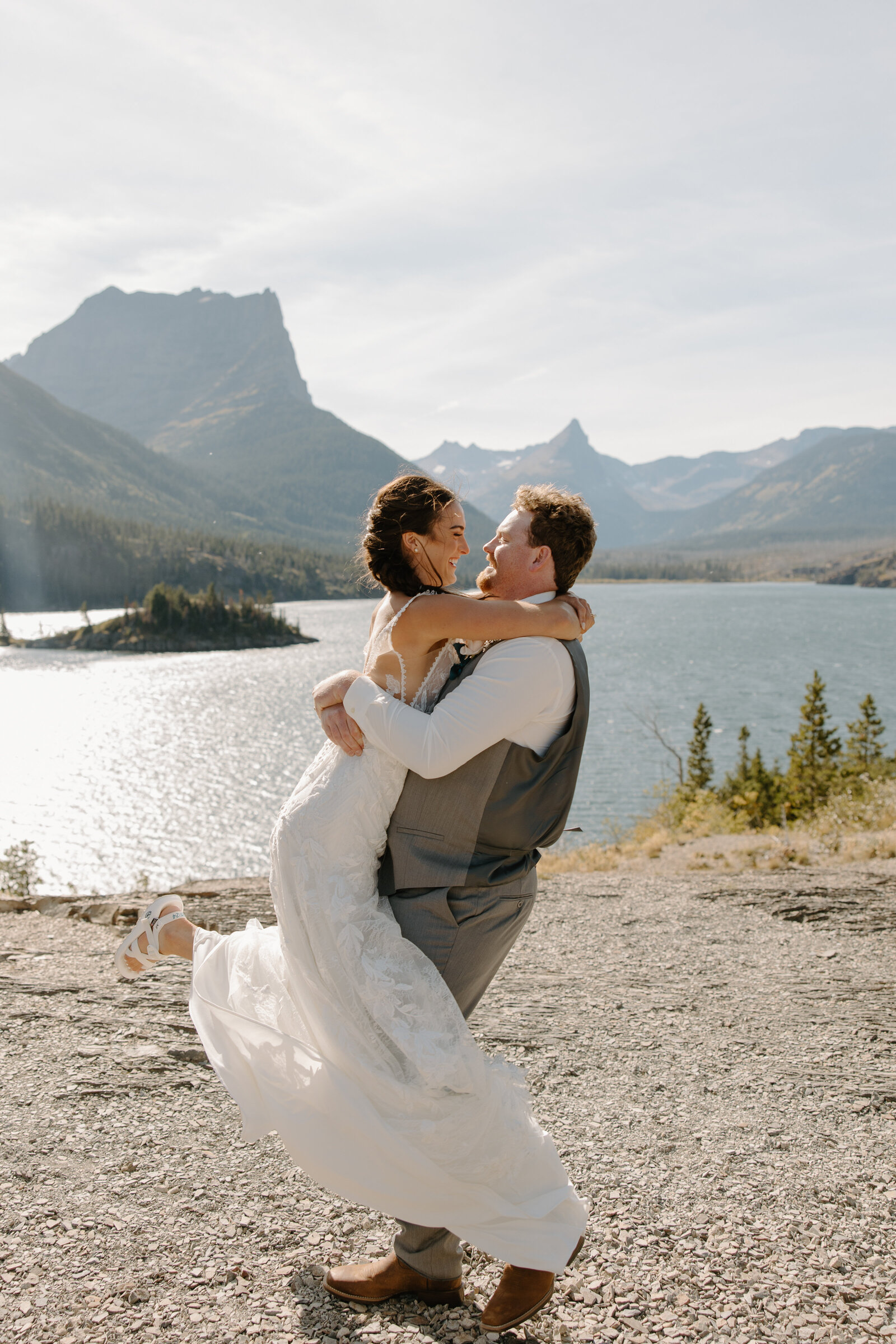 glacier national park wedding