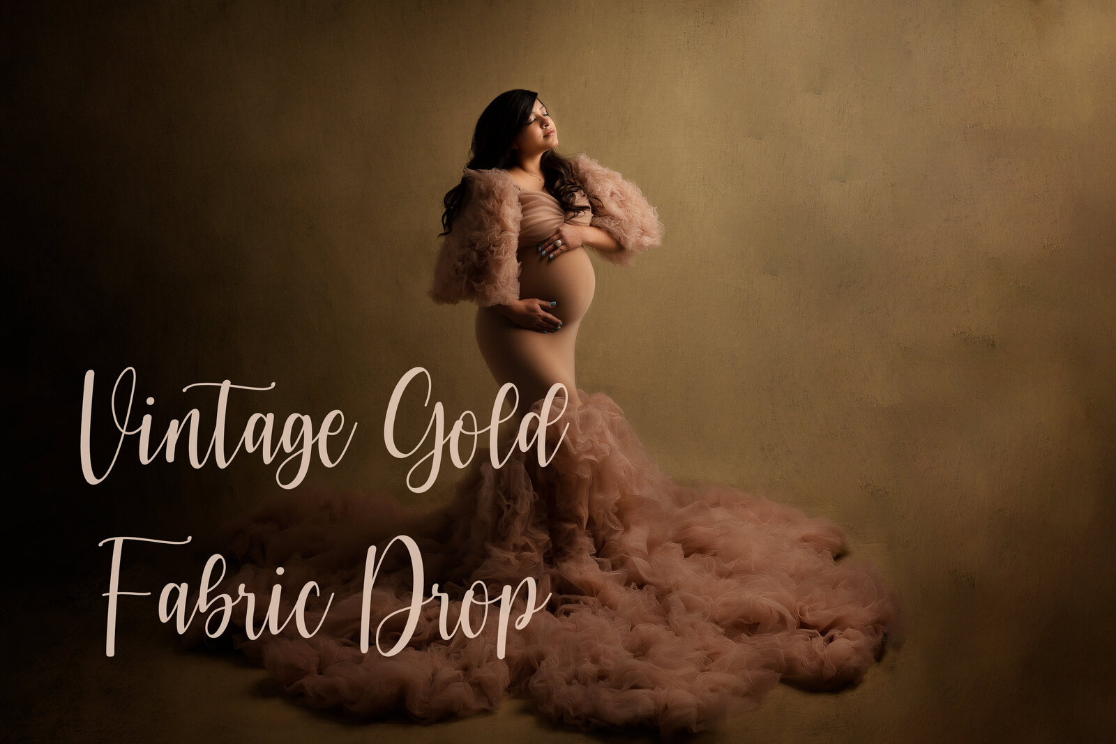 VintageGoldFabricDrop