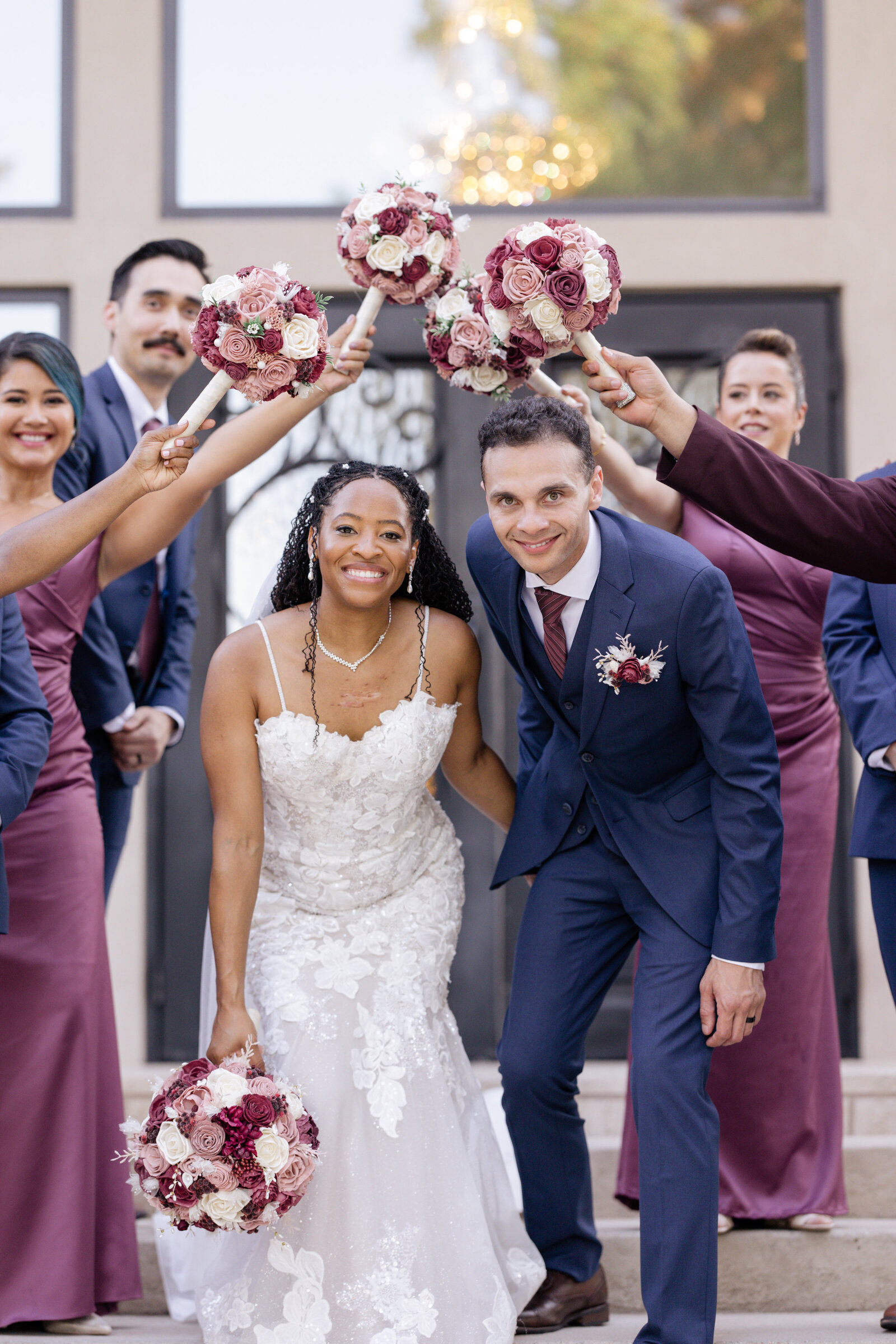 Fun poses for couple photography at a dallas wedding