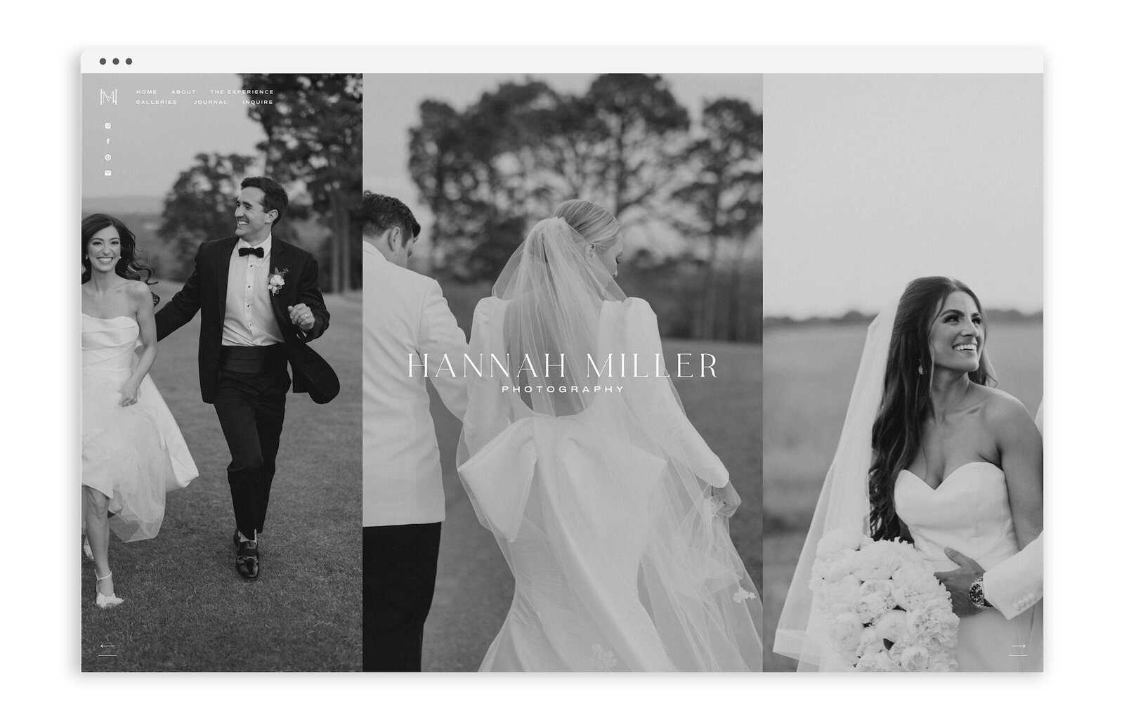 Web Designer for Photographers, Best Showit Website Designs Templates for Photographers, Wedding Professionals, Small Businesses - With Grace and Gold - Hannah Miller Photography
