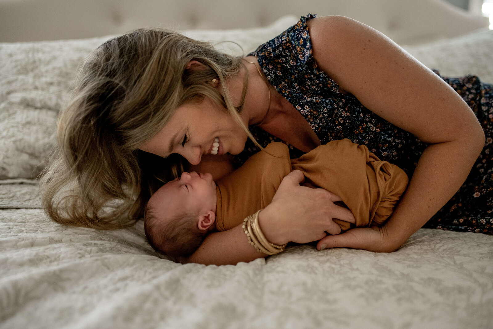 in home newborn photography nc in home newborn session mommy and son