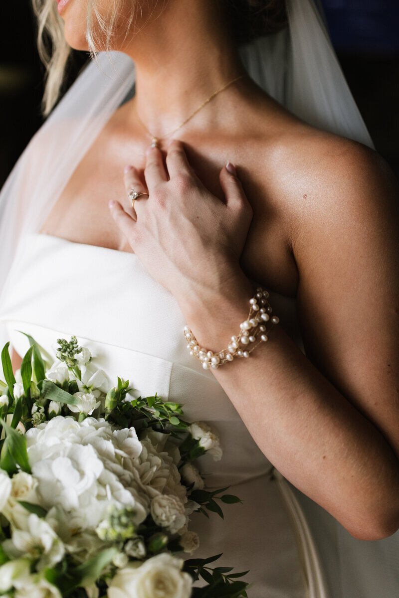 Bride hand detils taken by elopement photographer washington state