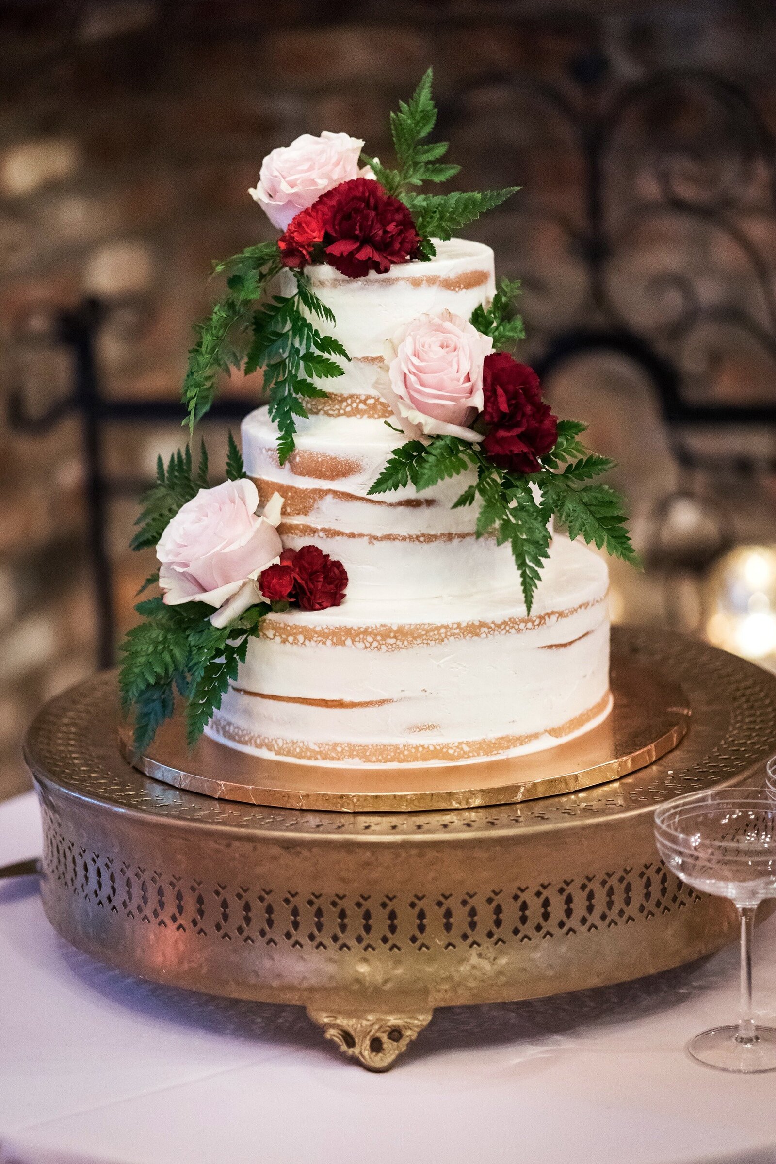 Wedding cake at Broussard's in the French Quarter