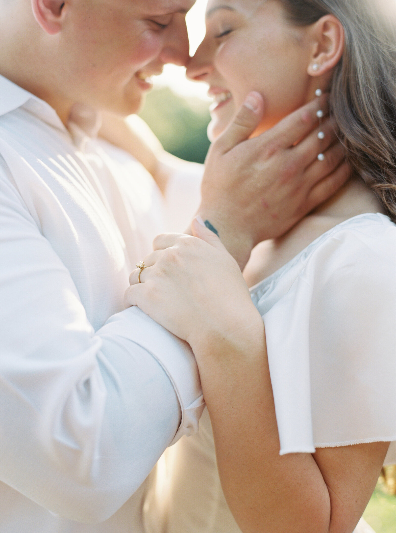 Capture your engagement at the beautiful Afton Villa Gardens with Morgan Alysse, a Louisiana film photographer.