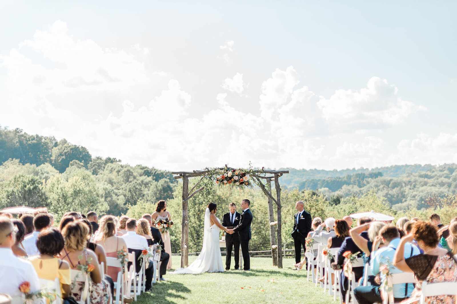Mountaintop Wedding Ceremony | Cleveland OH | The Axtells Photo and Film