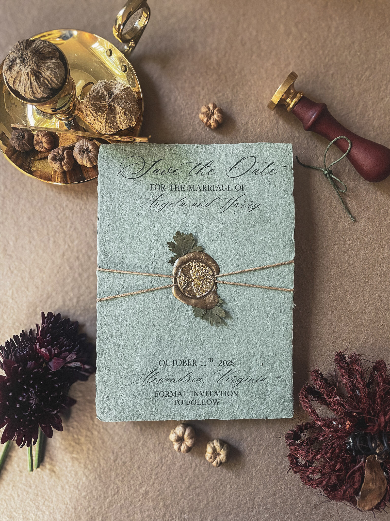 Custom luxury wedding invitations