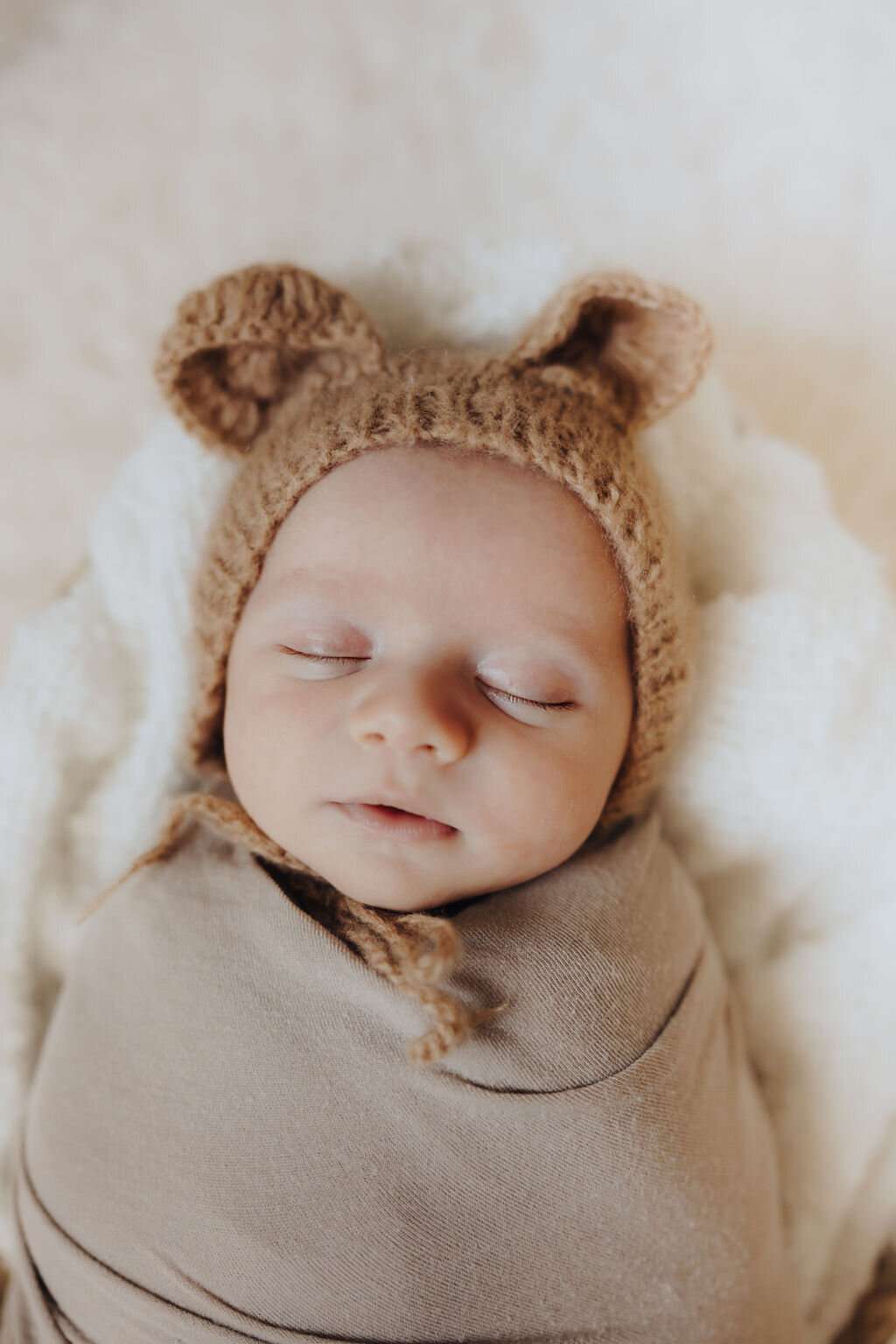 Newborn cuddling