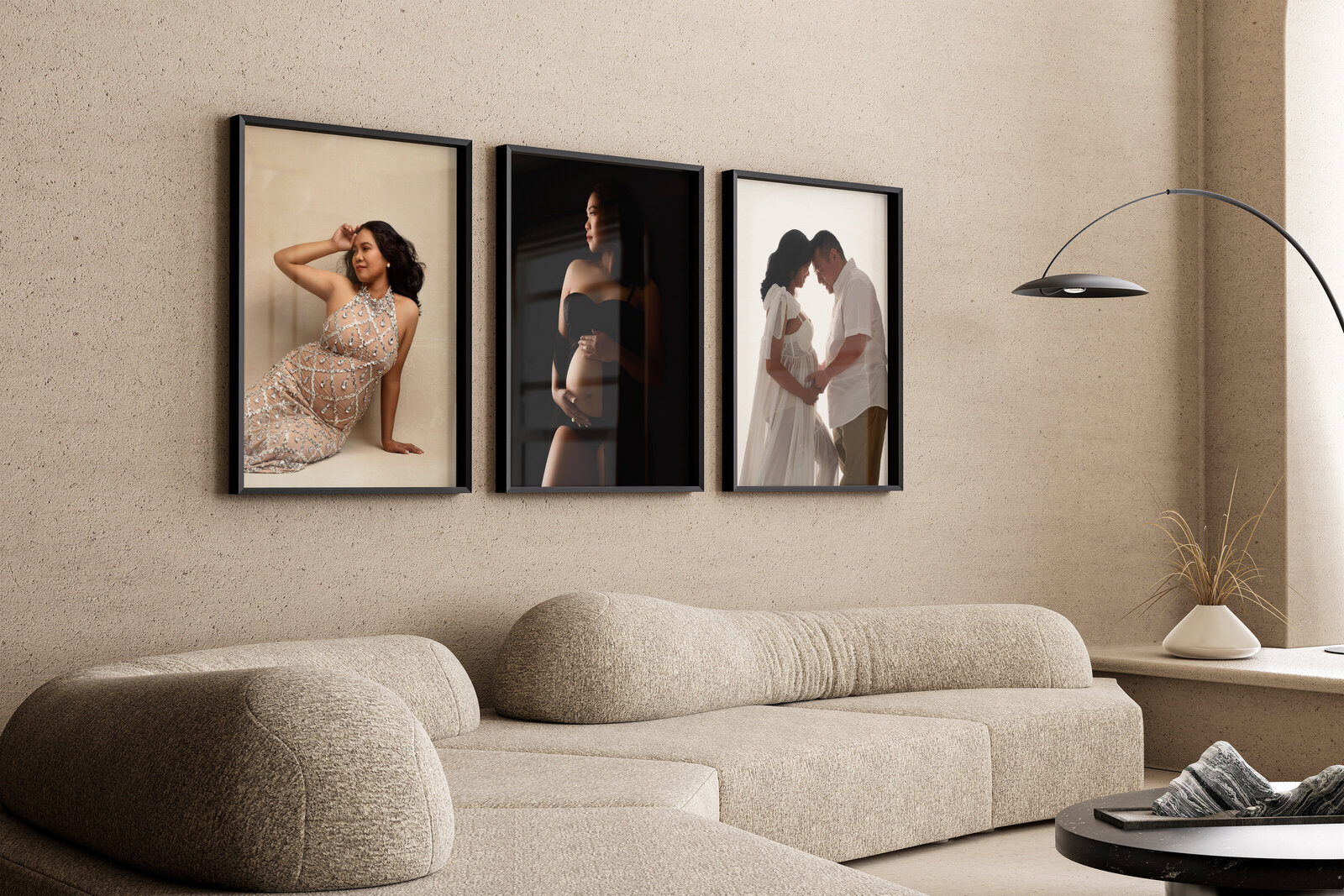 Maternity wall art portraits for the elegant and classic persons