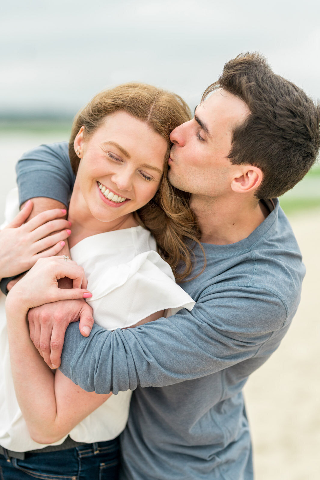 Duxbury Beach Engagement Portraits