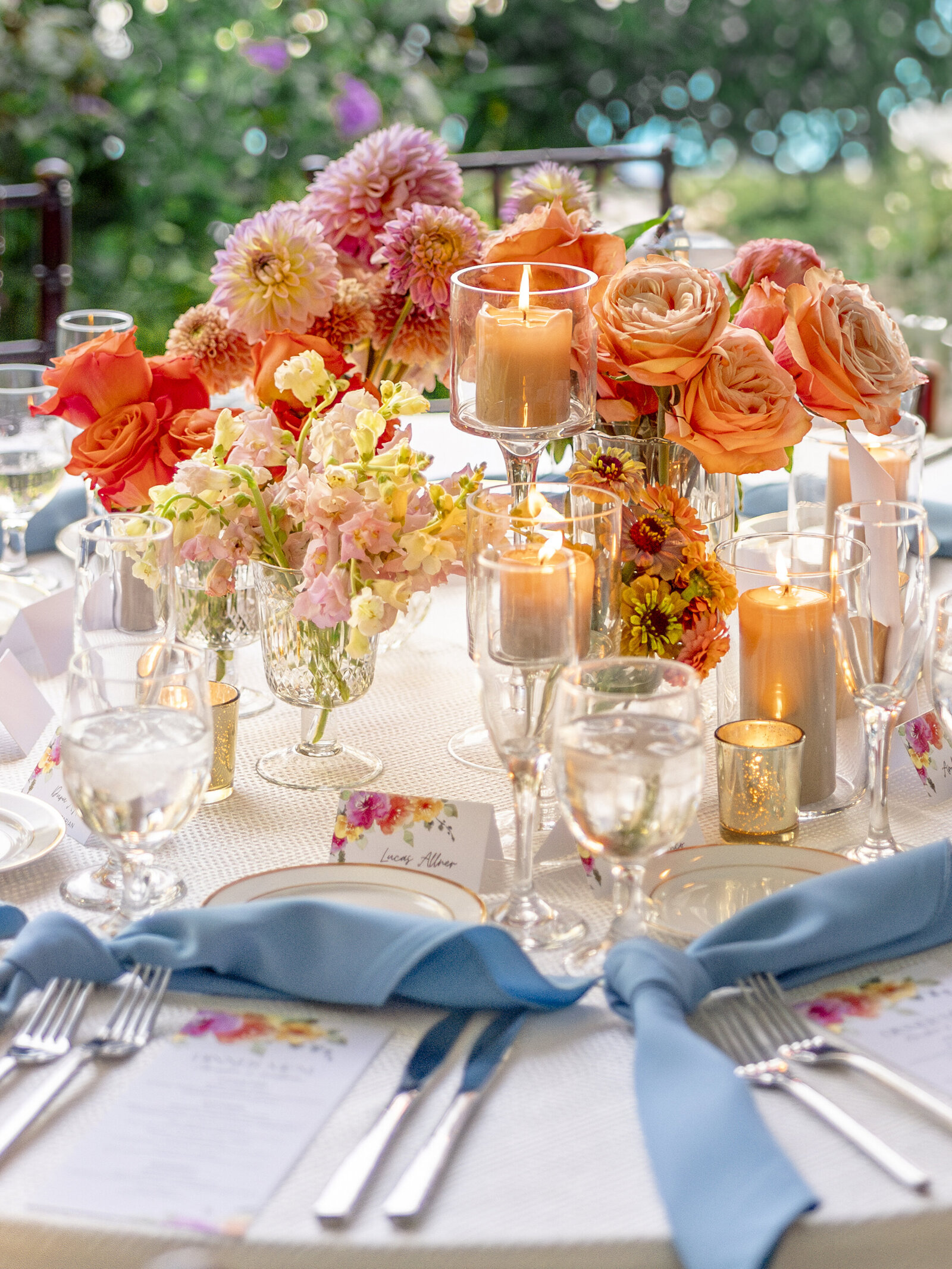111_Kate Campbell Floral Colorful Indian Wedding at Gramercy Mansion Reception by Anna Schmidt photo