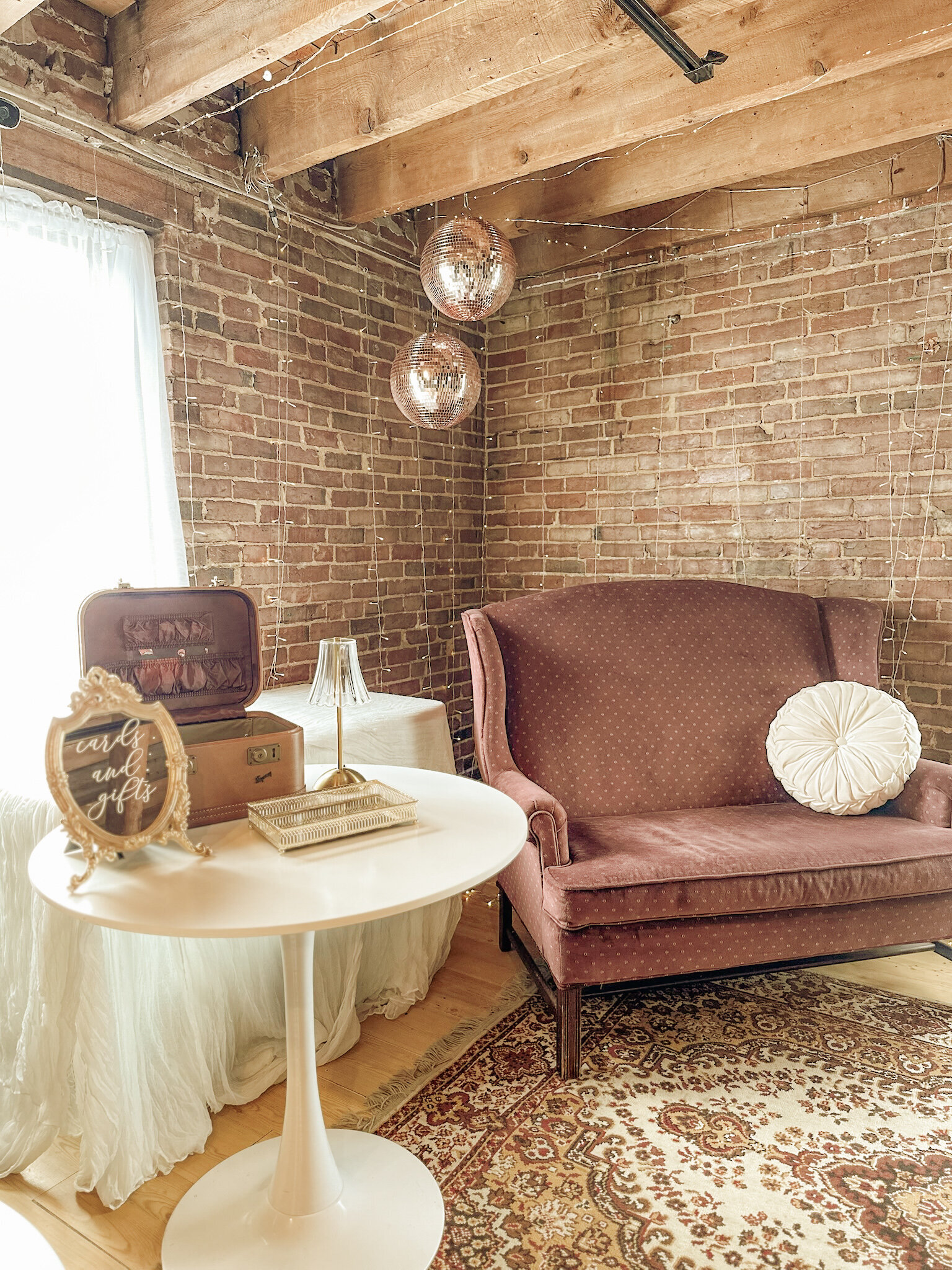 gifts and card table for a plattsburgh bridal shower