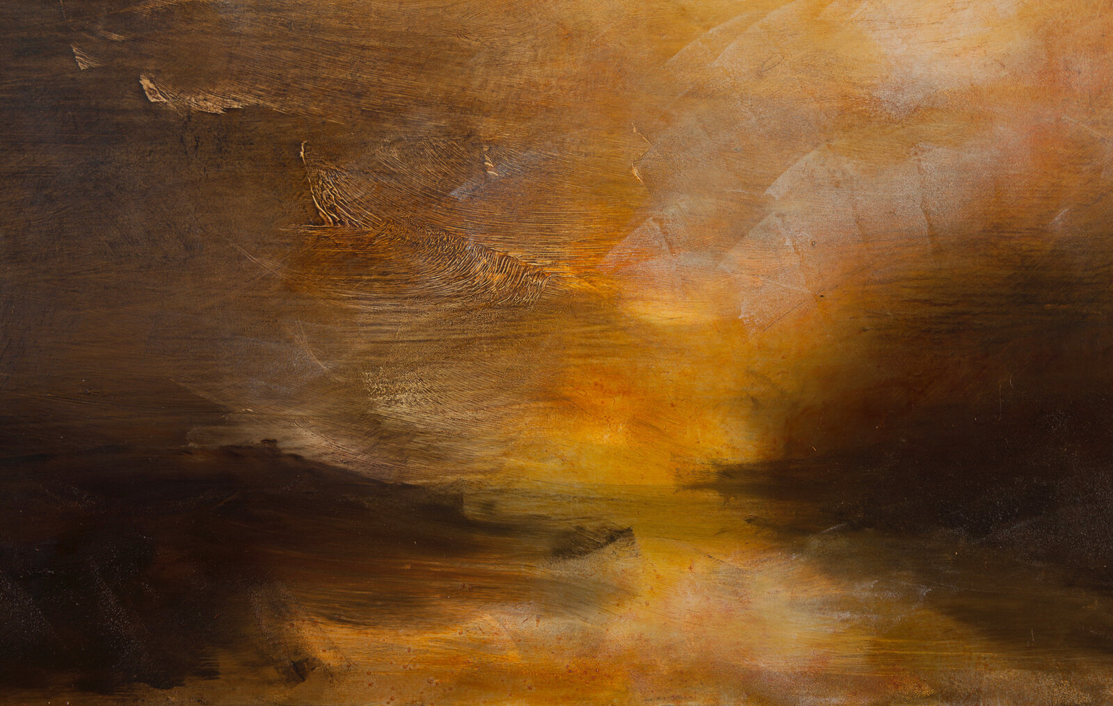 Sunset Oil painting by Jane Mishkind