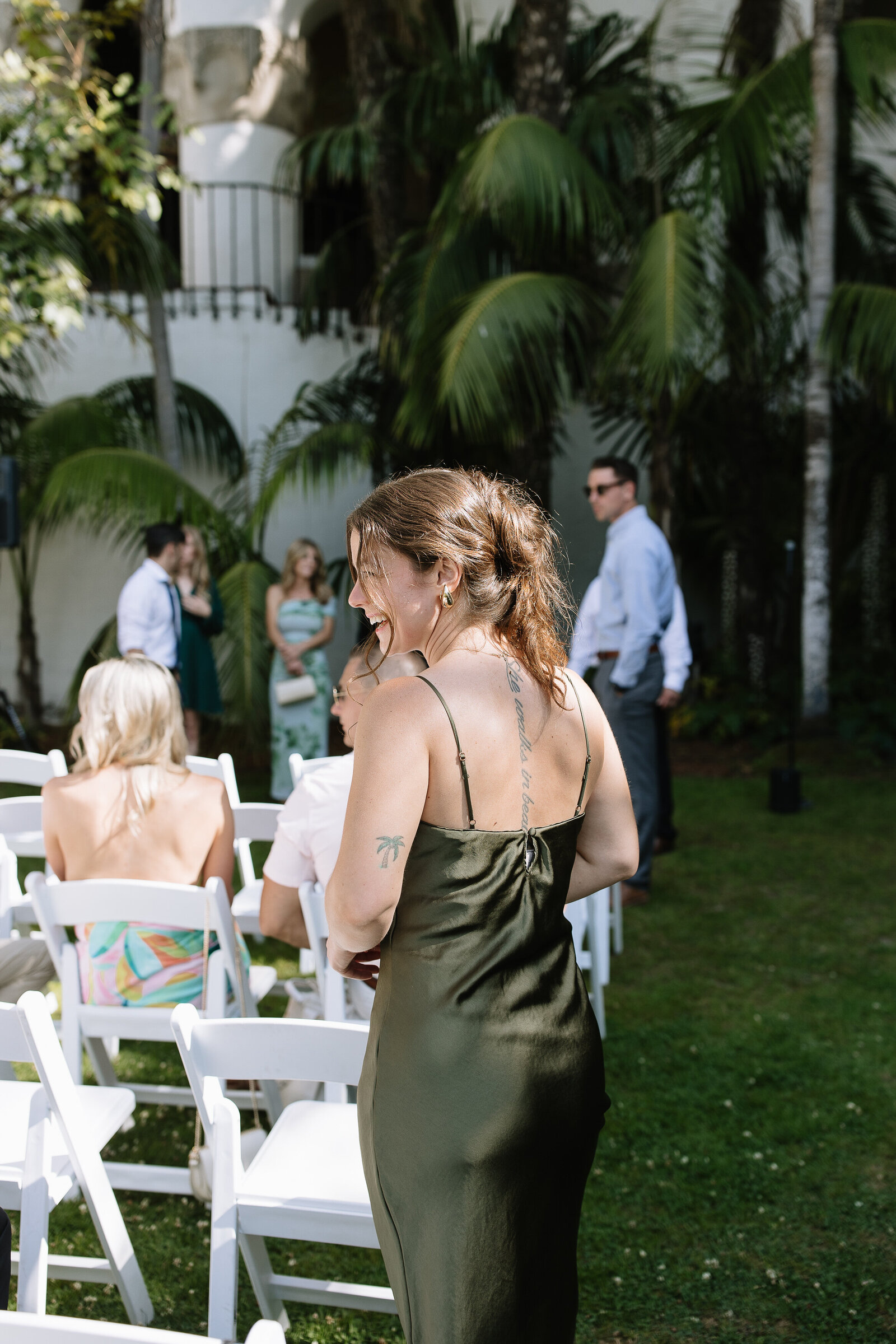 Guests at Santa Barbara Courthouse ceremony by best Northern California wedding photographer