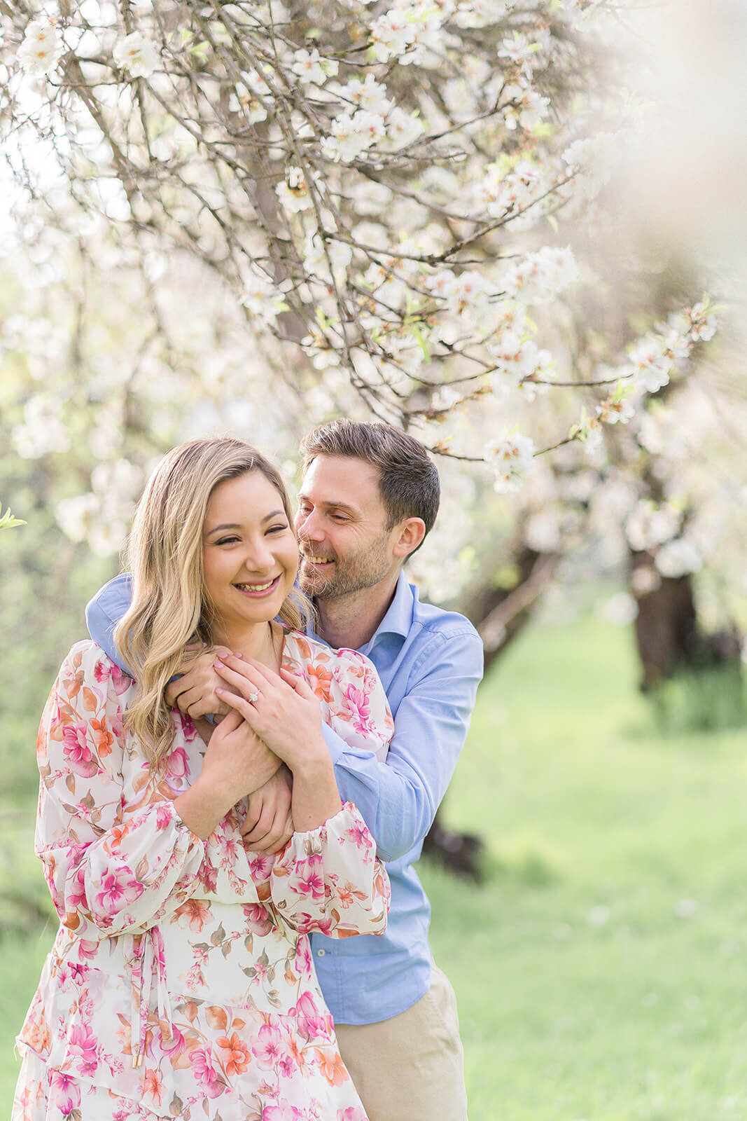 levate your love story with a mesmerizing almond blossom photoshoot in South Australia, taken by Brisbane destination photographer.