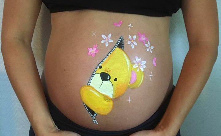 Bellypaint Esther beertje rits CROPPED
