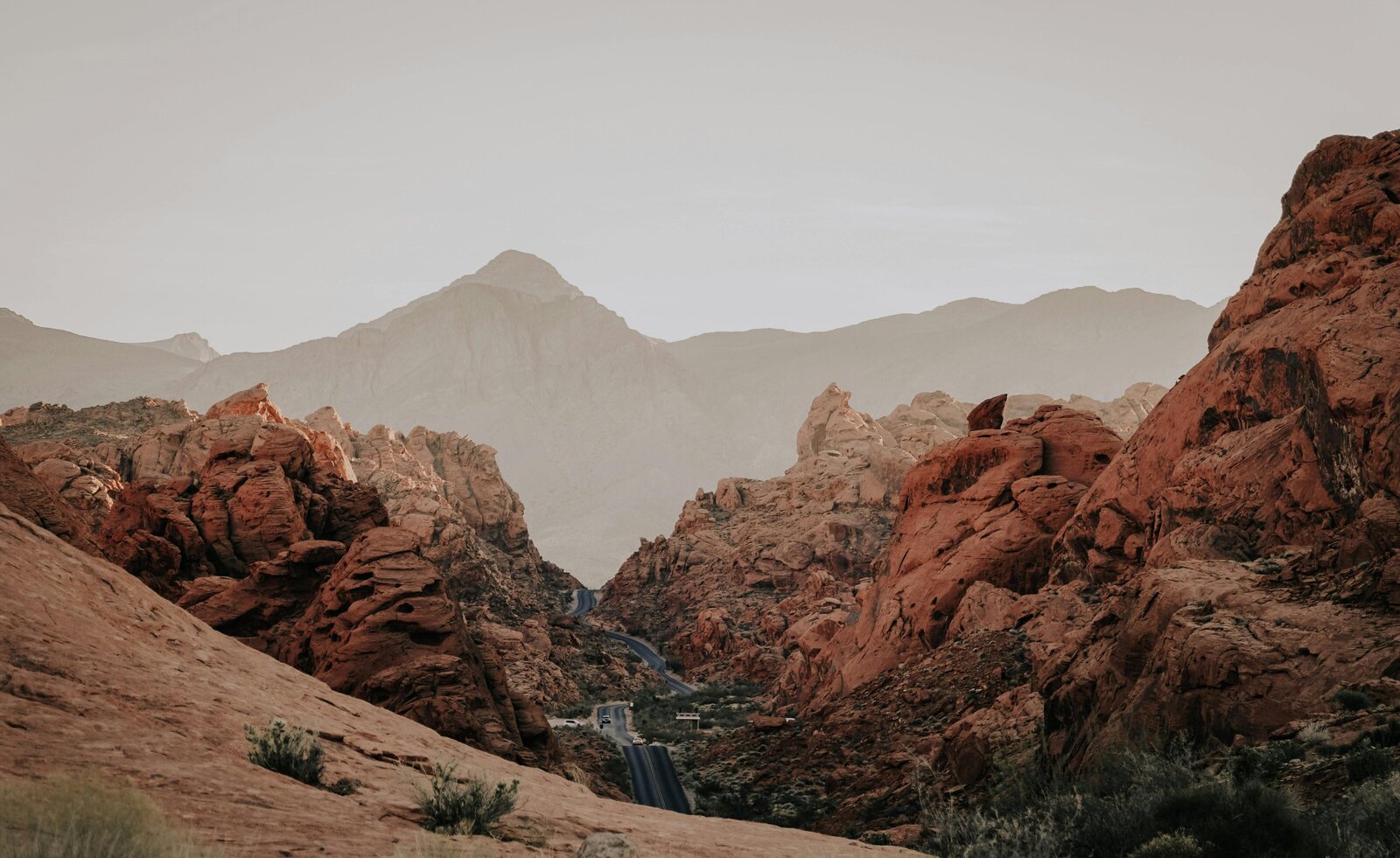 clark county landscape rocky hills nevada -