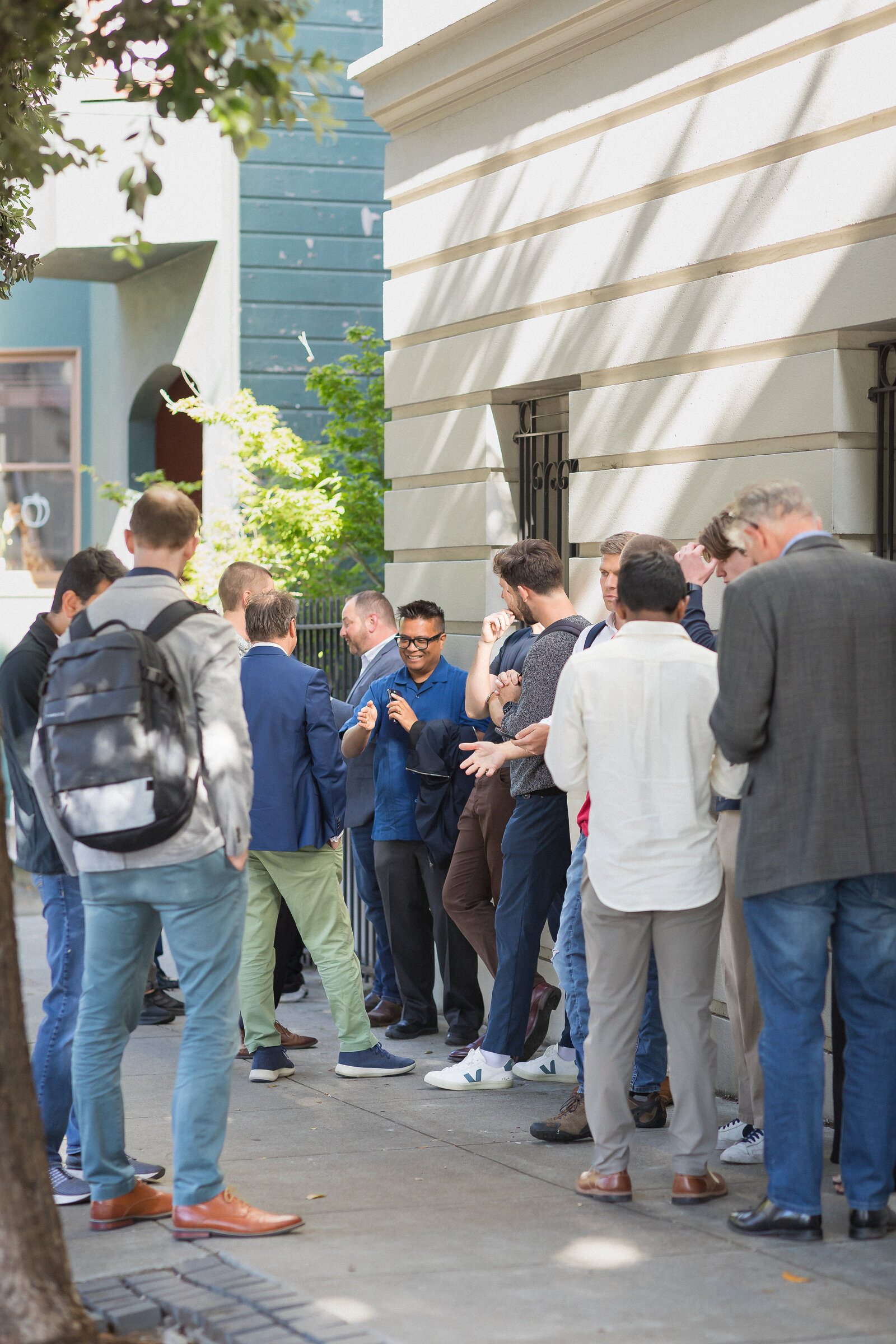Tech and creative leaders connecting during the ACTS 17 Holy Shift event featuring Pat Gelsinger. 