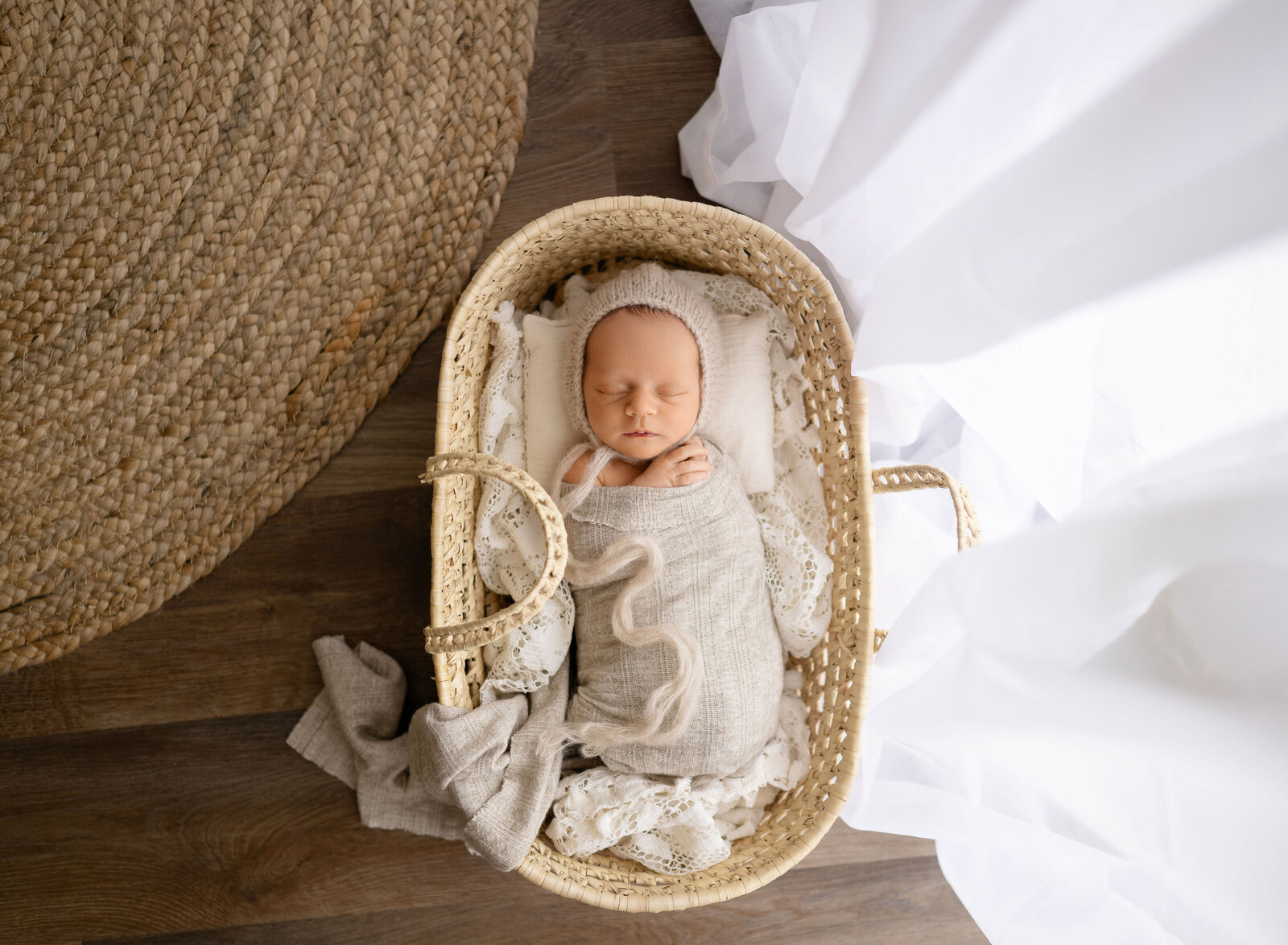 newborn photography studio setup