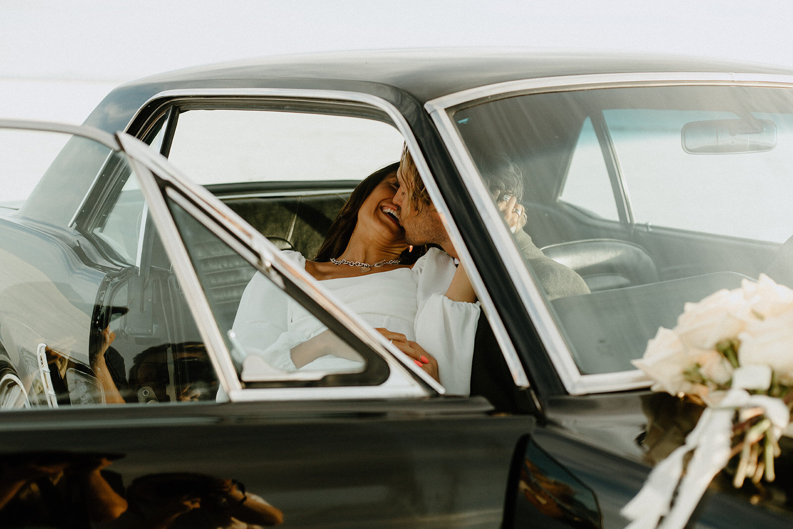 vintage car elopement