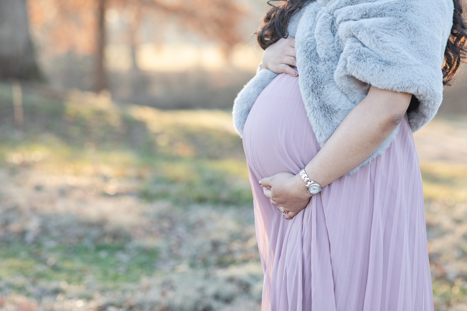 decatur-il-maternity-blush-dress