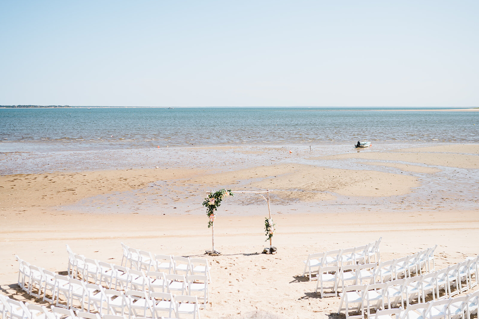 Cape Cod beach wedding ceremony