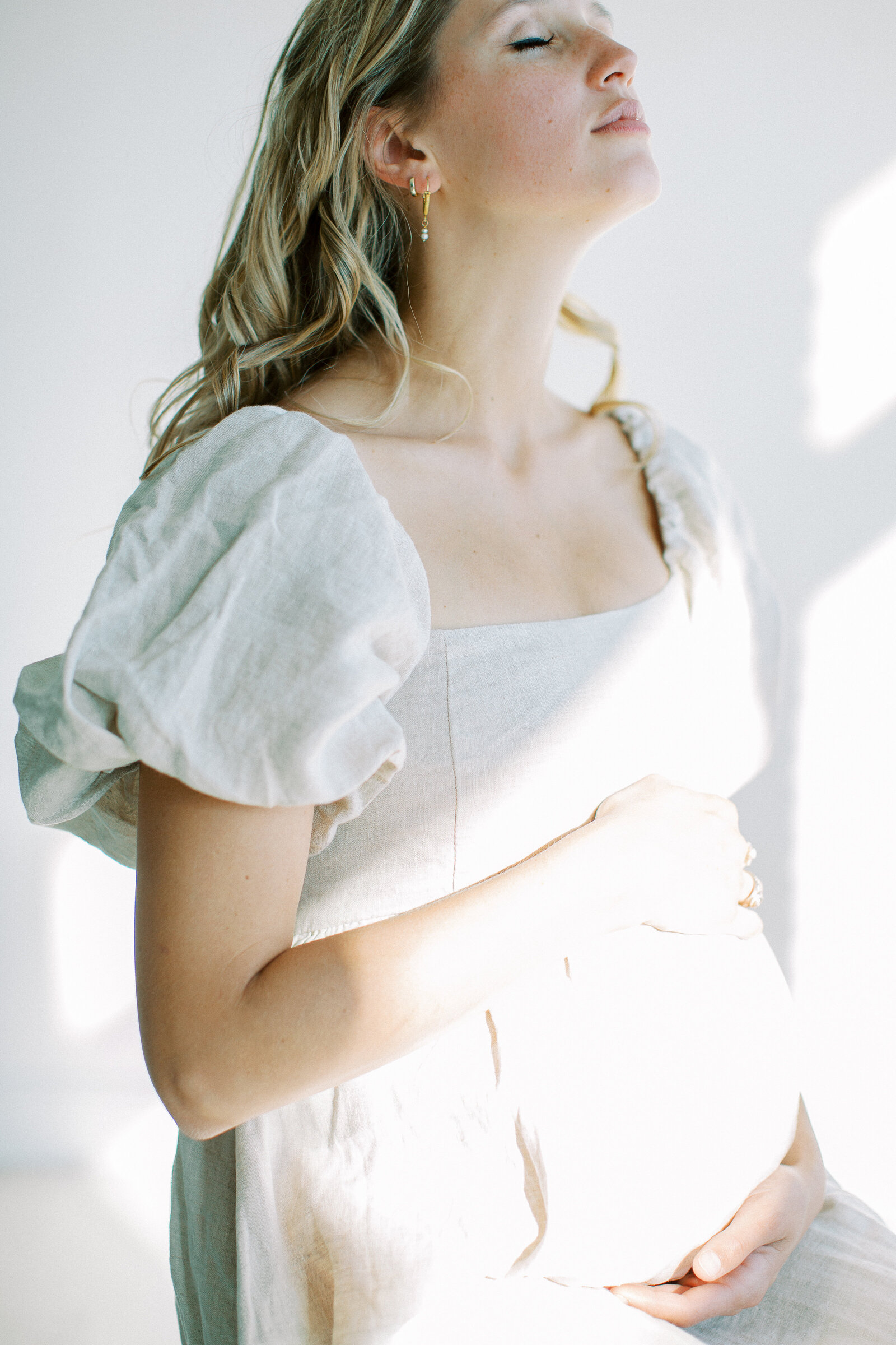Maternity studio photography in Dallas