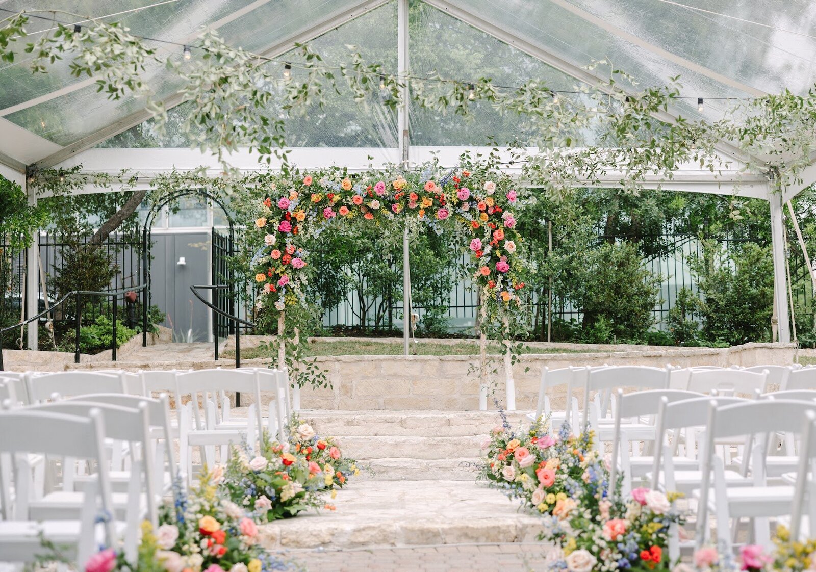 Bright and colorful floral design made by Everwild Florals in New Braunfels, Texas