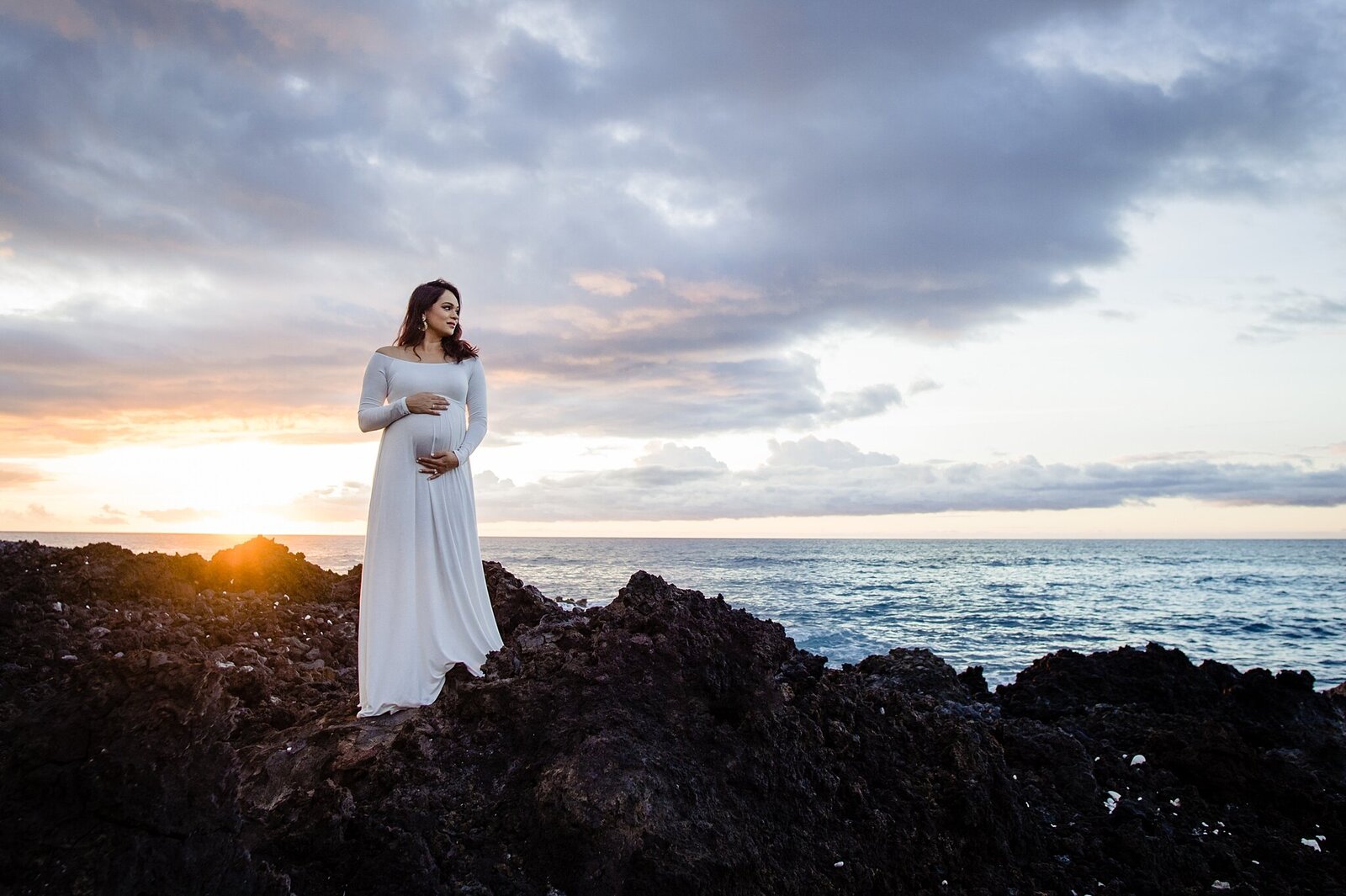 four seasons sunset maternity session