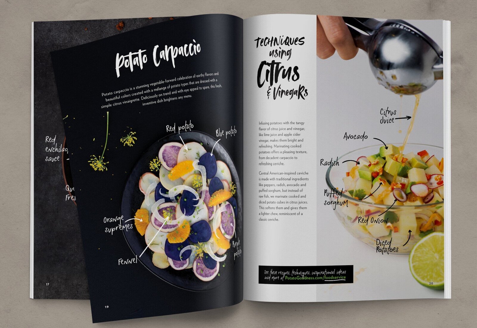 marketing potatoes food photography book