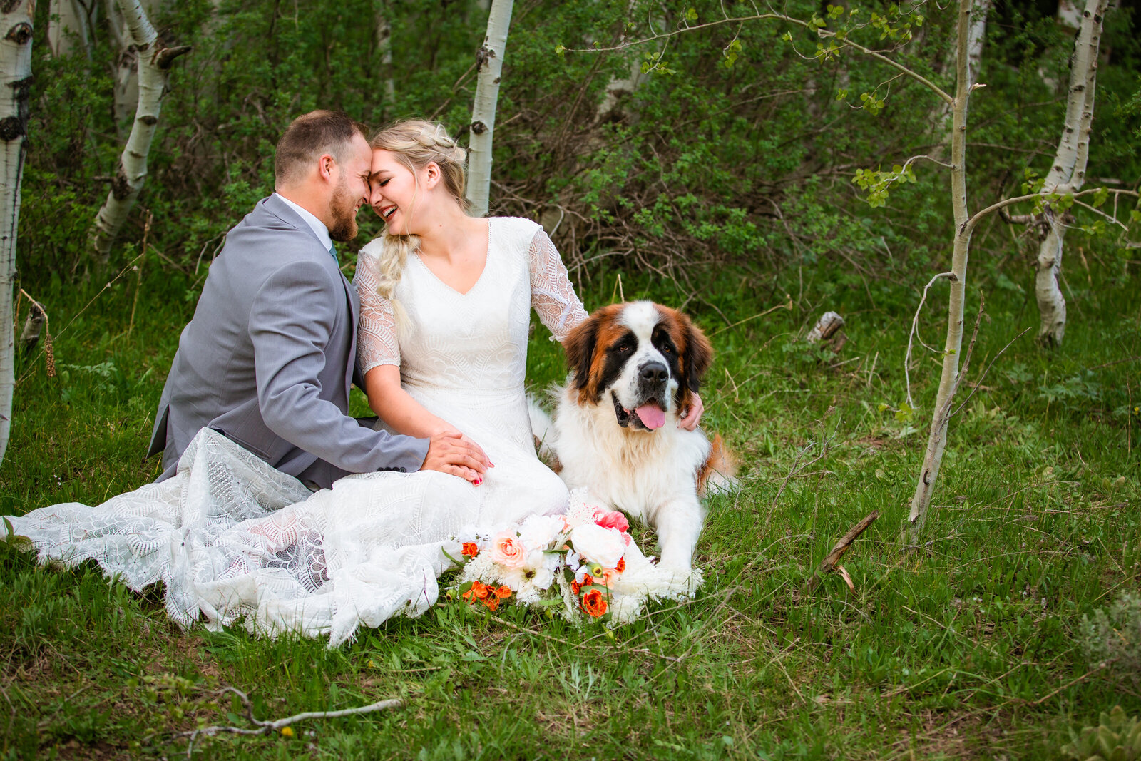 Jackson Hole photographers capture Grand Teton bridal portraits