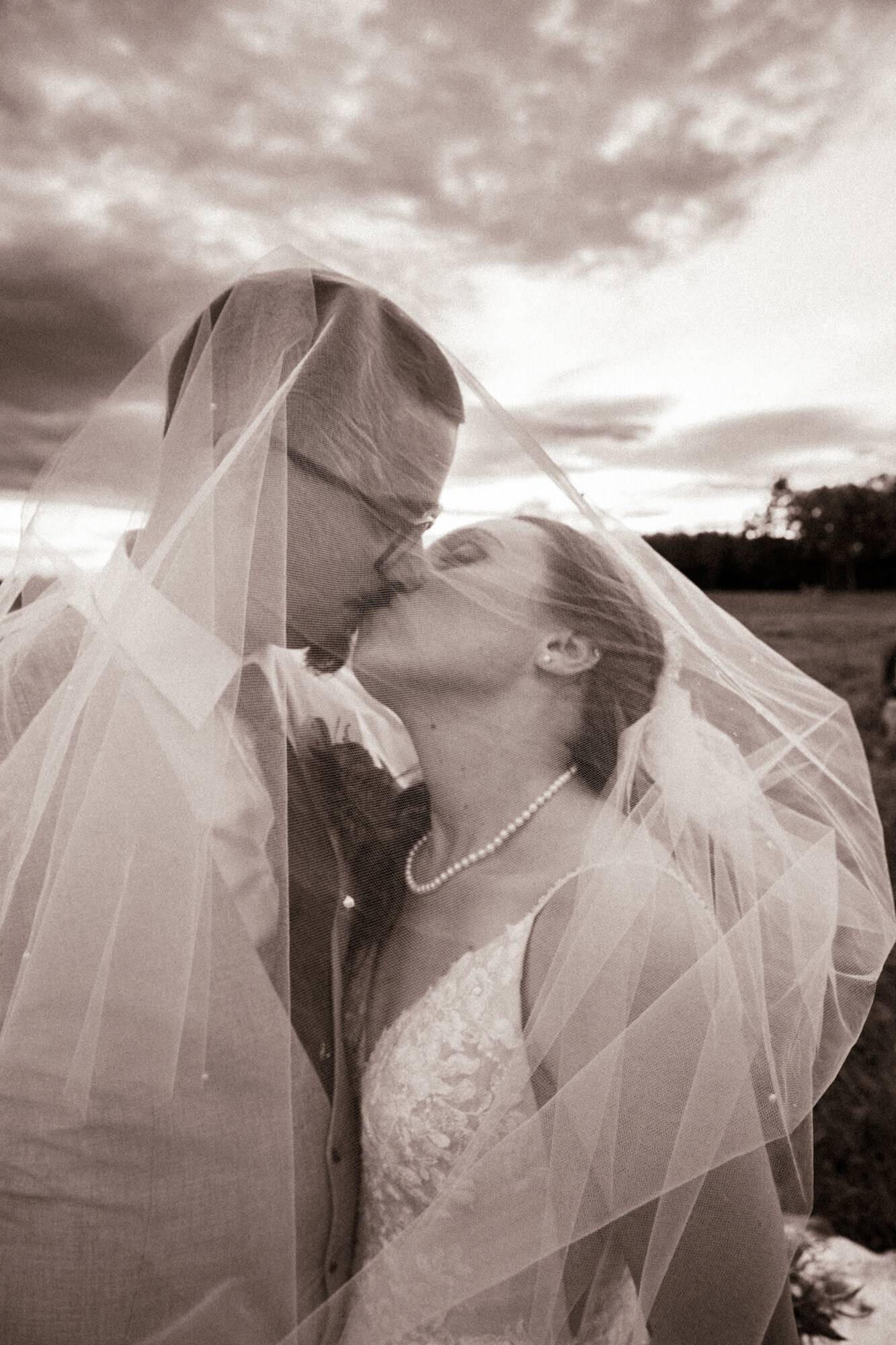 bride and groom portrait