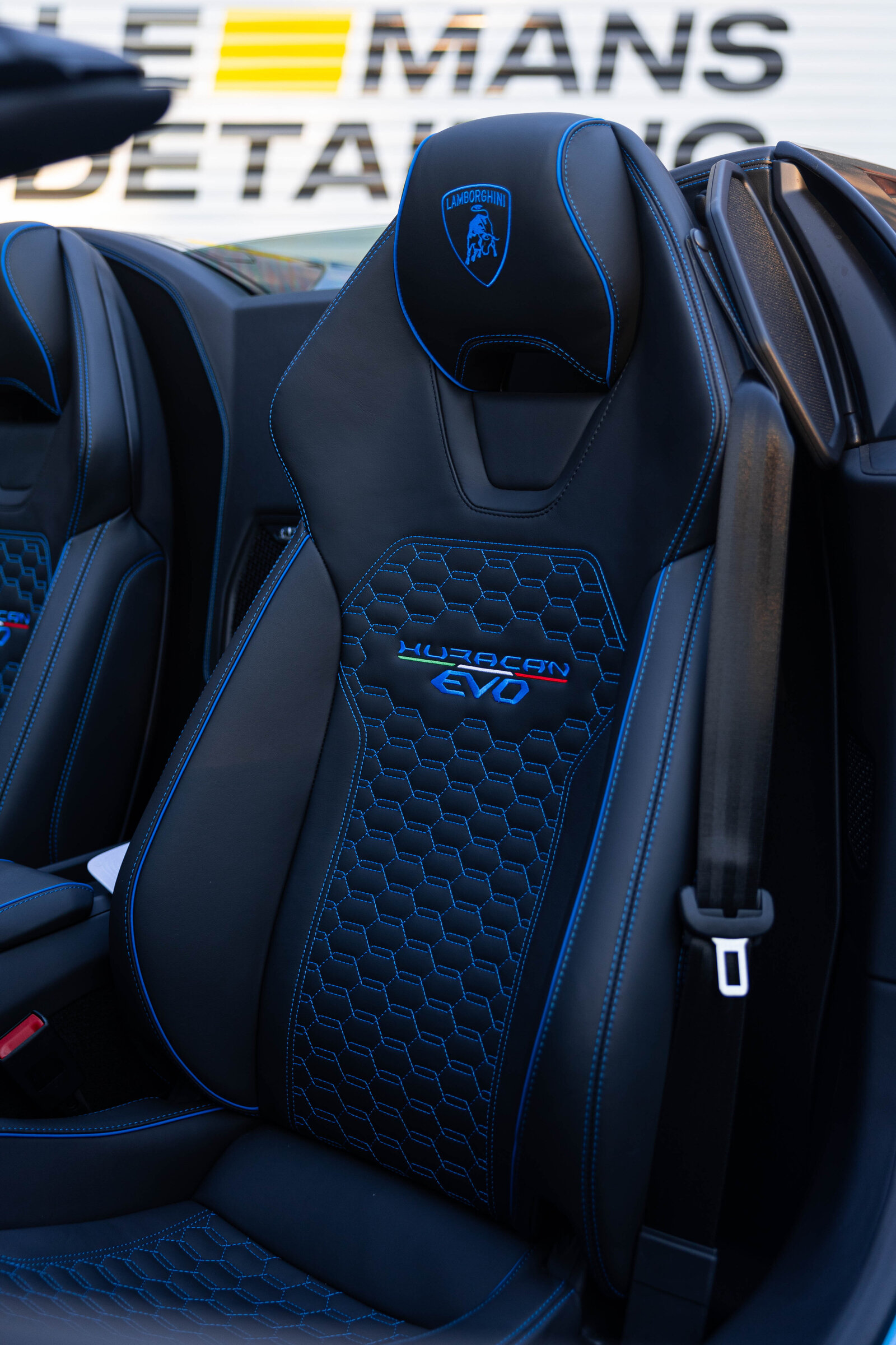 Blue Lamborghini Huracan EVO Spider PPF Ceramic Coating Le Mans Detailing Toronto Markham 9
