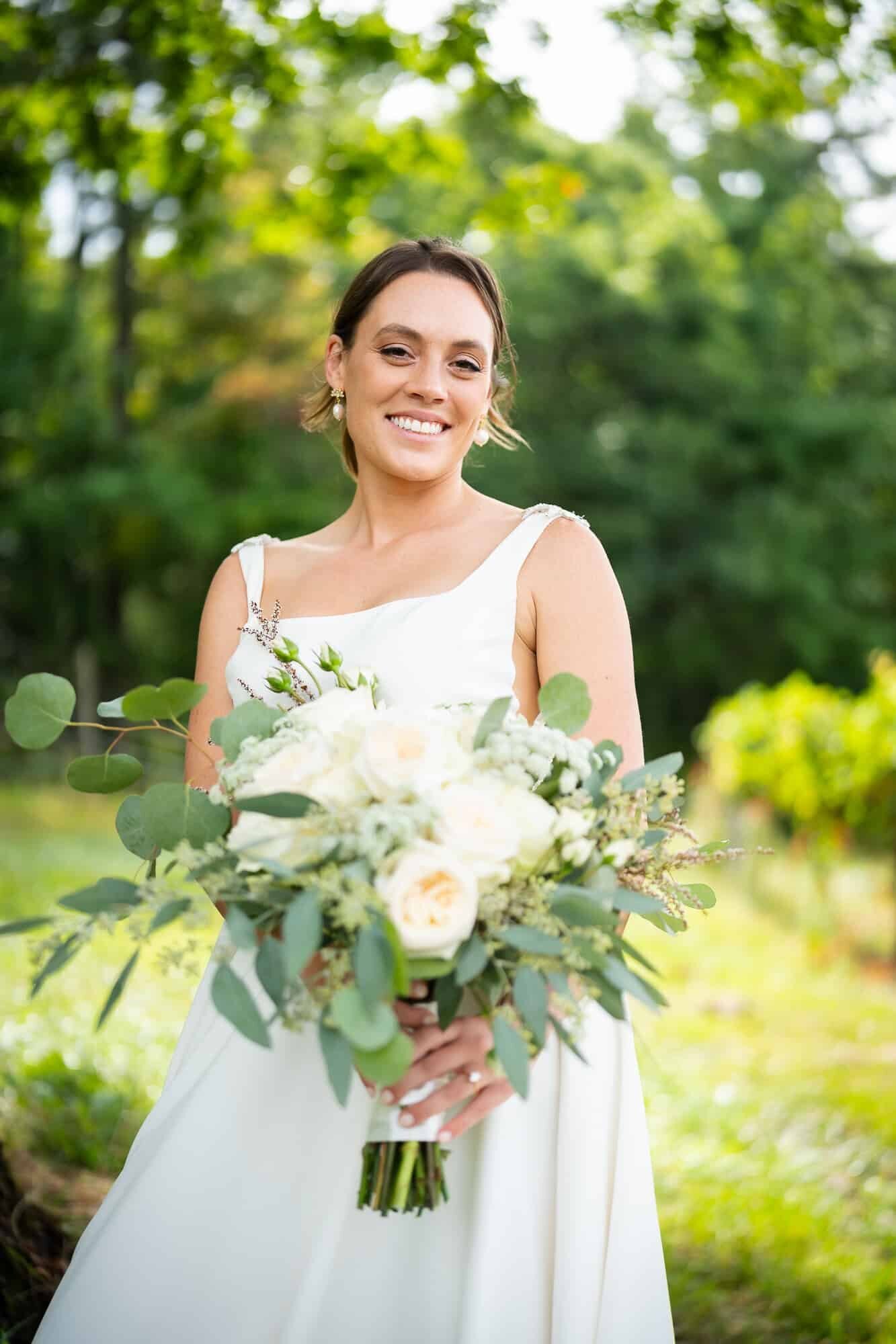 bridal portraits at North GA wedding at terra incognita vineyard wedding venue