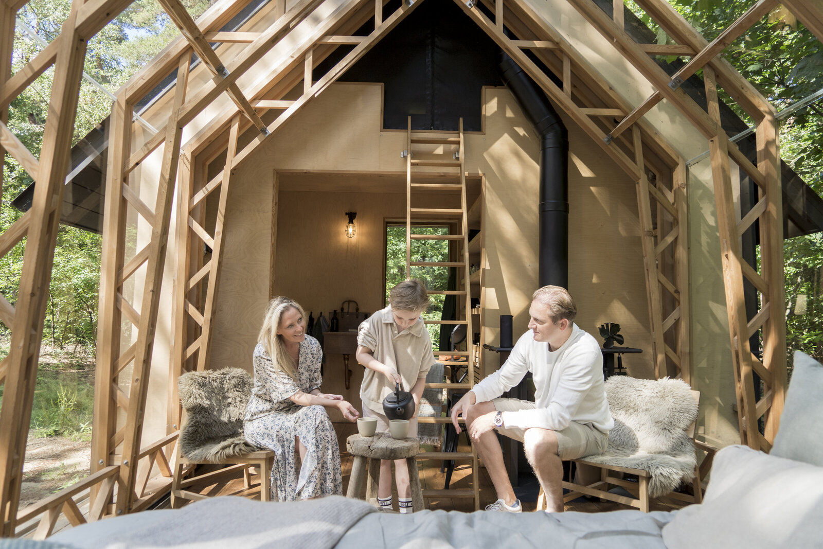 Huisje in het bos, Cabin Anna Holenberg in Schaijk