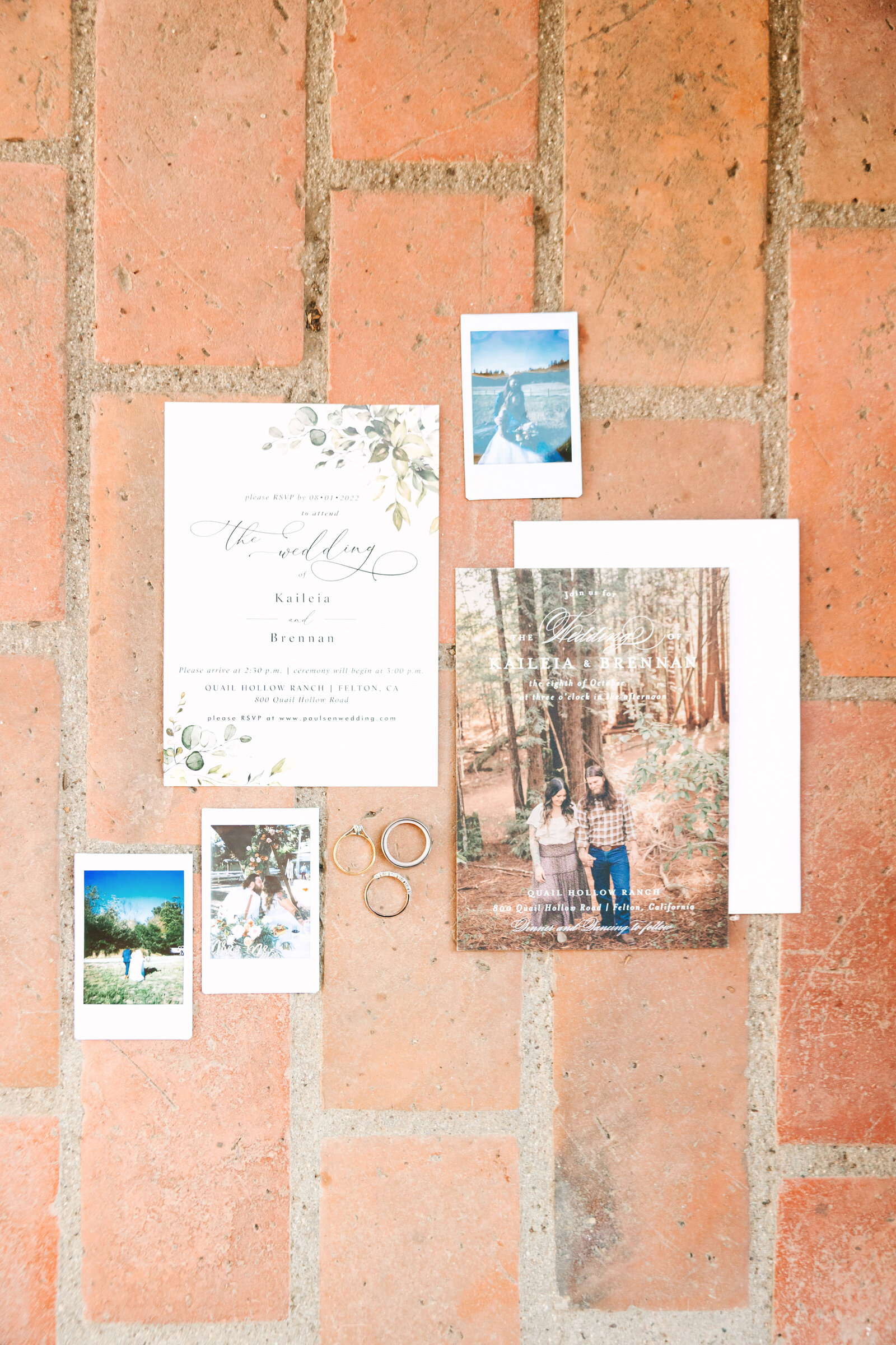 Wedding details for a colorful wedding reception in Santa Cruz, California.