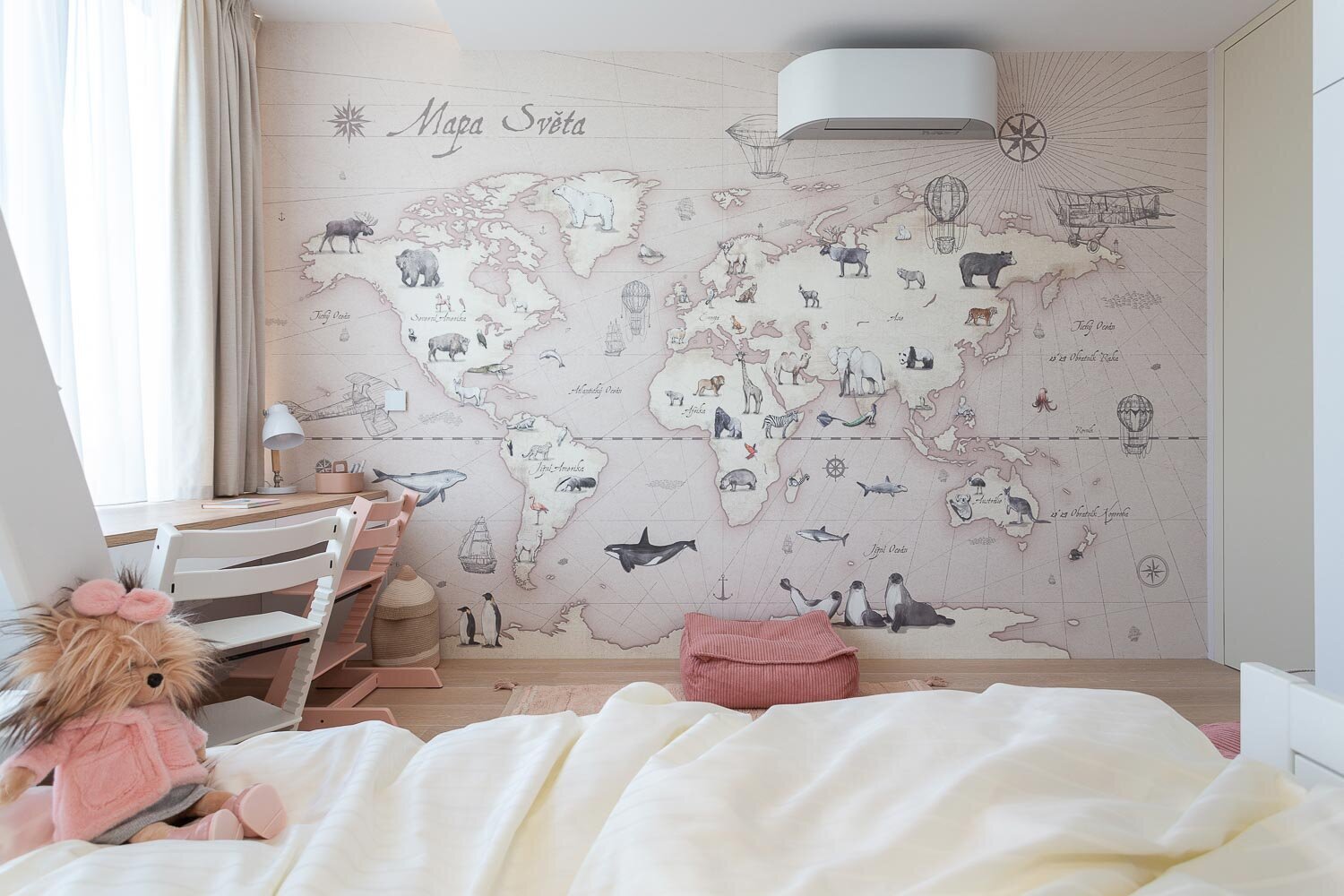 realizace dětského pokoje pro dvě holky