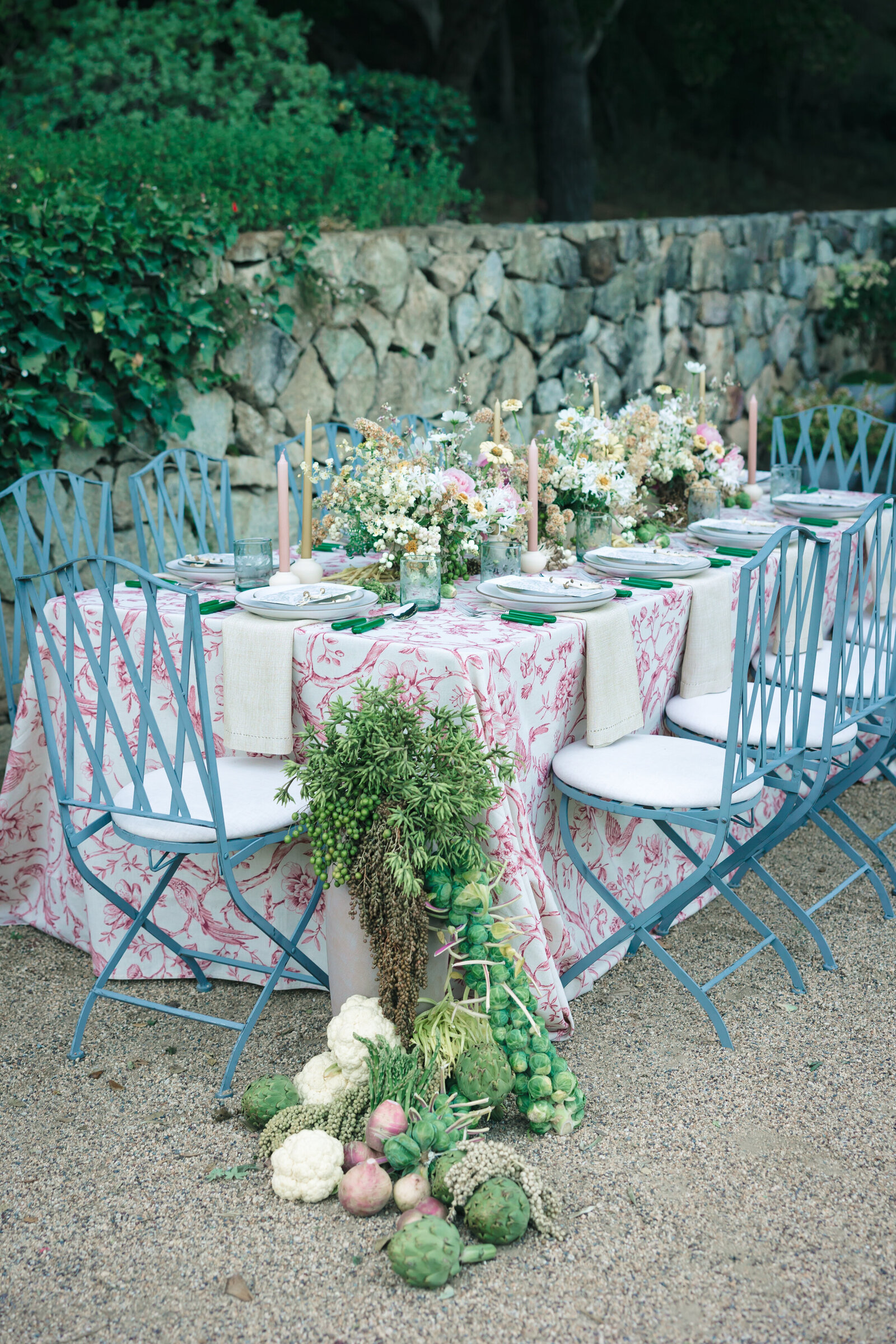 Wedding Table Scape at Stone Pine Estate - Bay Area Wedding Photographer