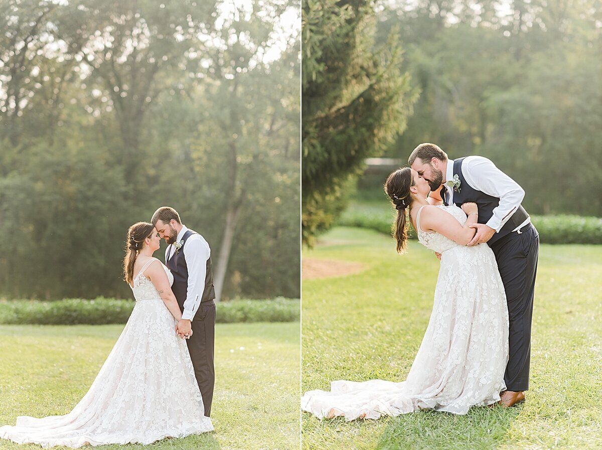 Navy & Rose Summer Backyard Wedding | Danvers, IL_0047