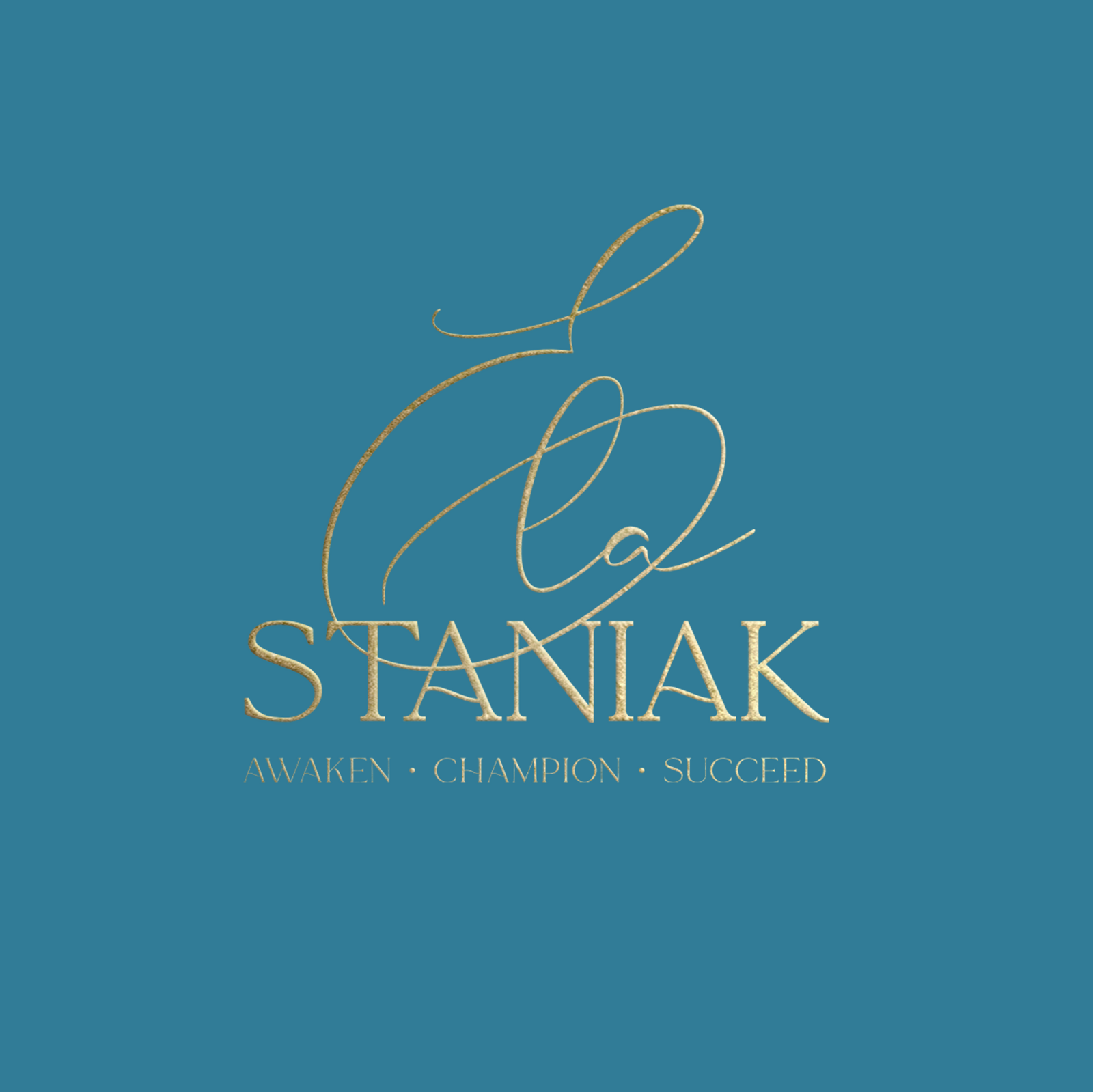 Olga Logo MockUp Blue and Gold Ela Staniak 3